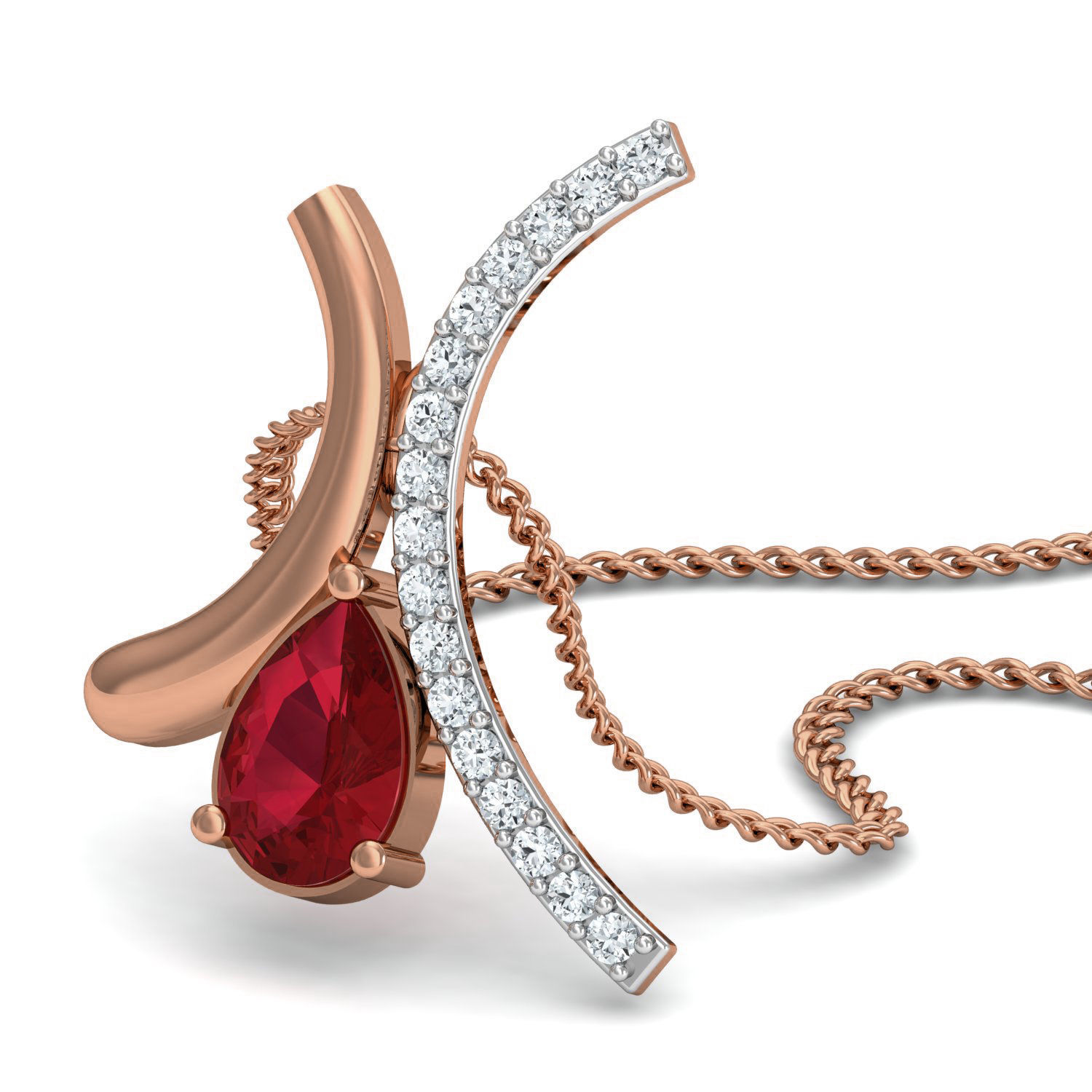 Women ring earrings pendant 3dm stl render detail 3D print model_4