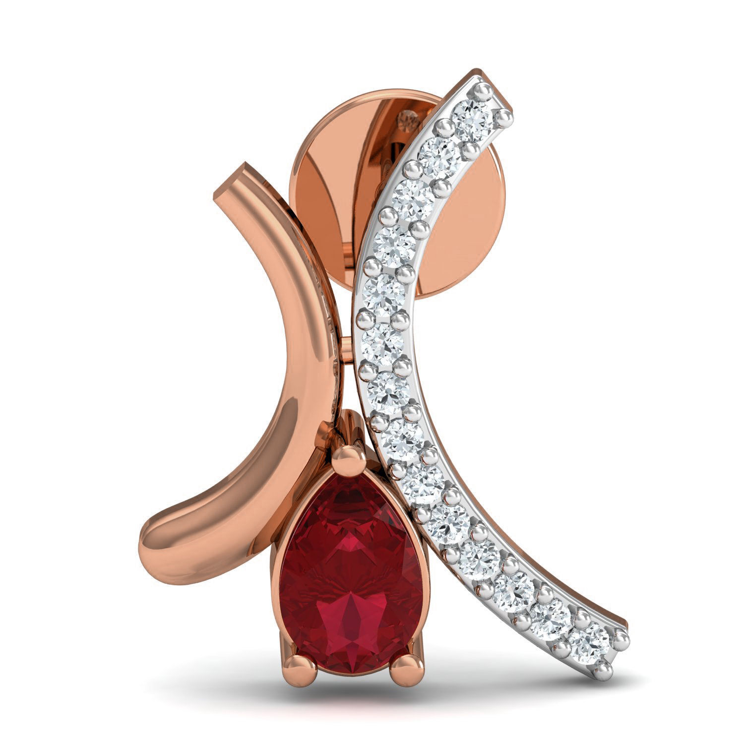 Women ring earrings pendant 3dm stl render detail 3D print model_6