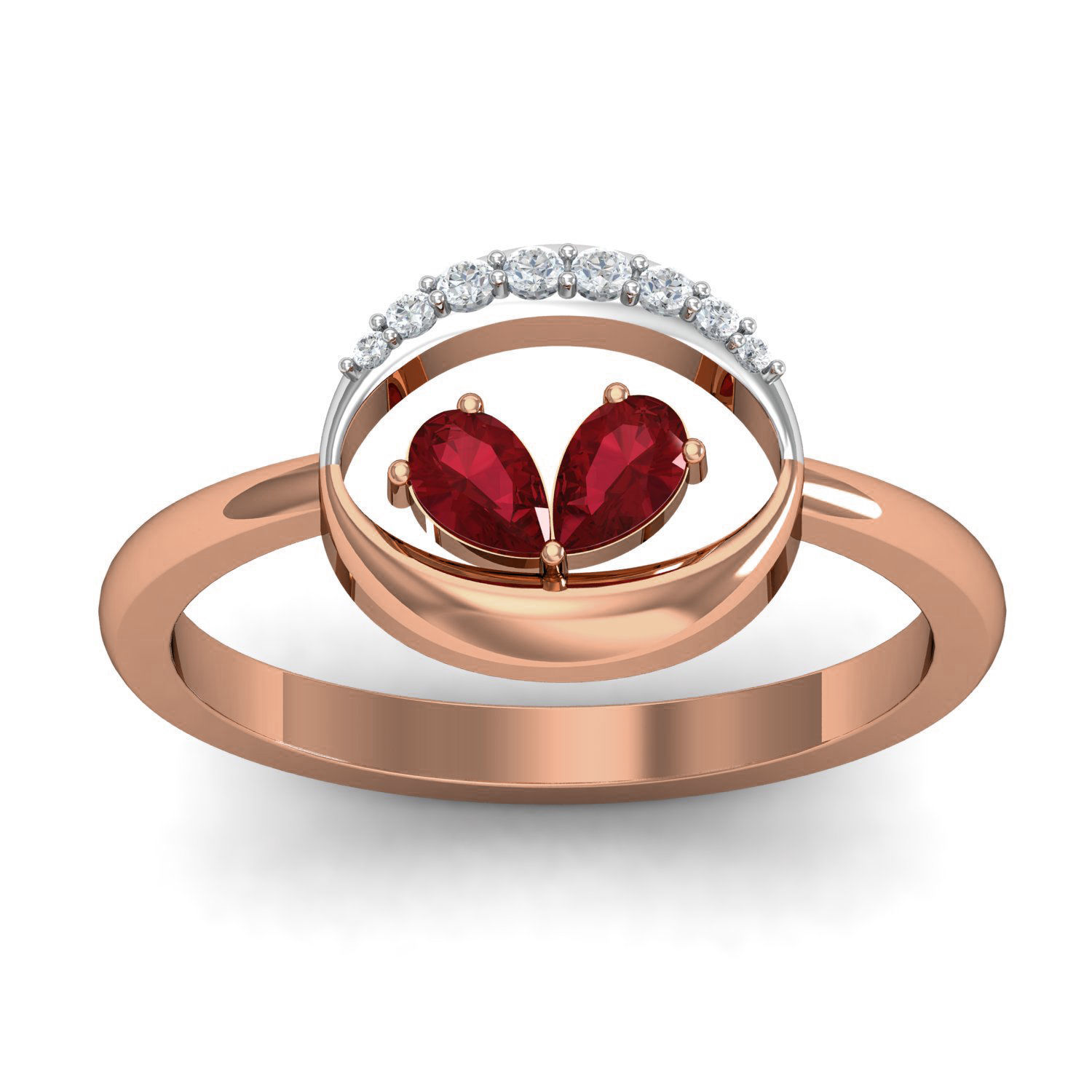 Women ring earrings pendant 3dm stl render detail 3D print model_9