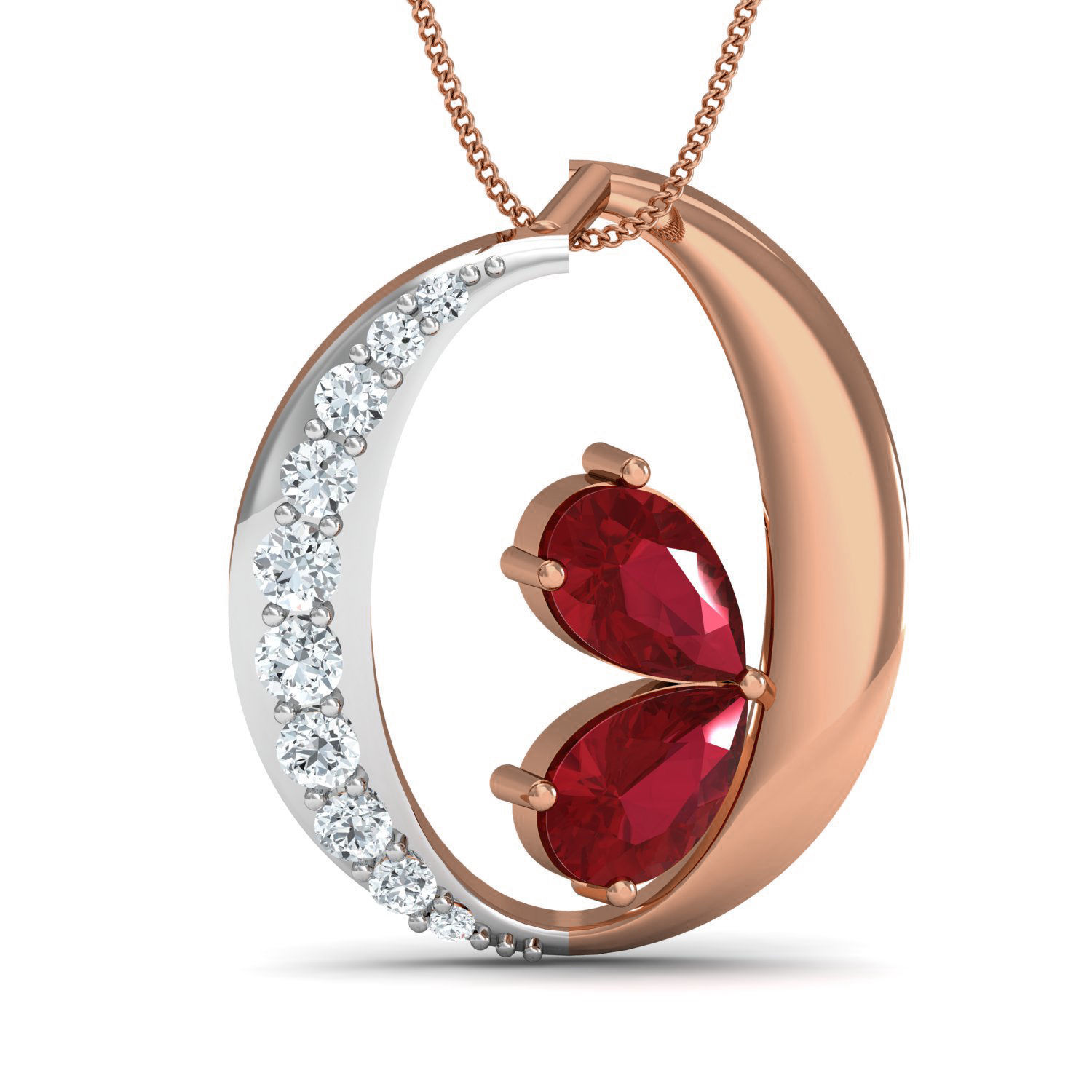 Women ring earrings pendant 3dm stl render detail 3D print model_2