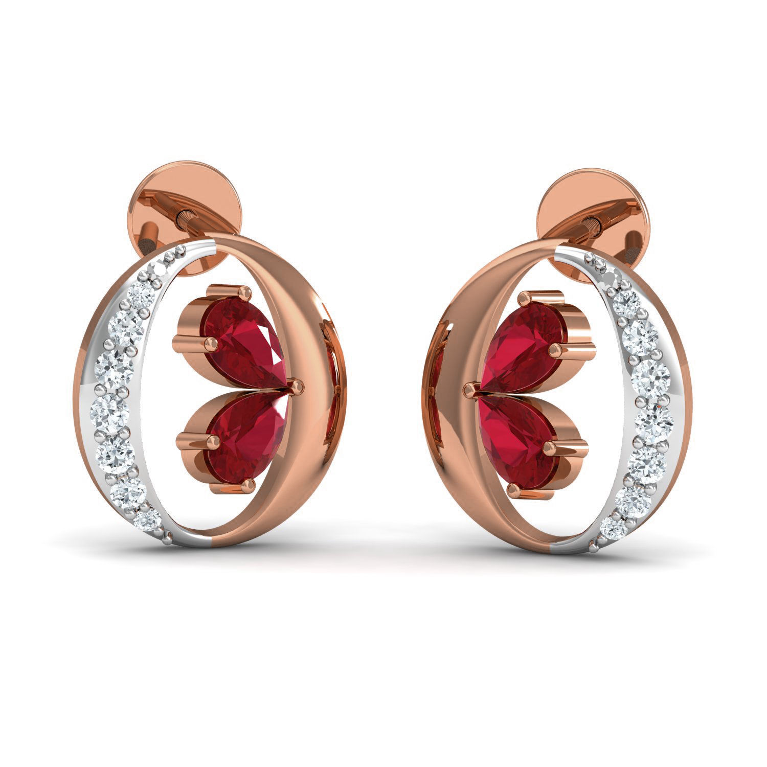 Women ring earrings pendant 3dm stl render detail 3D print model_1