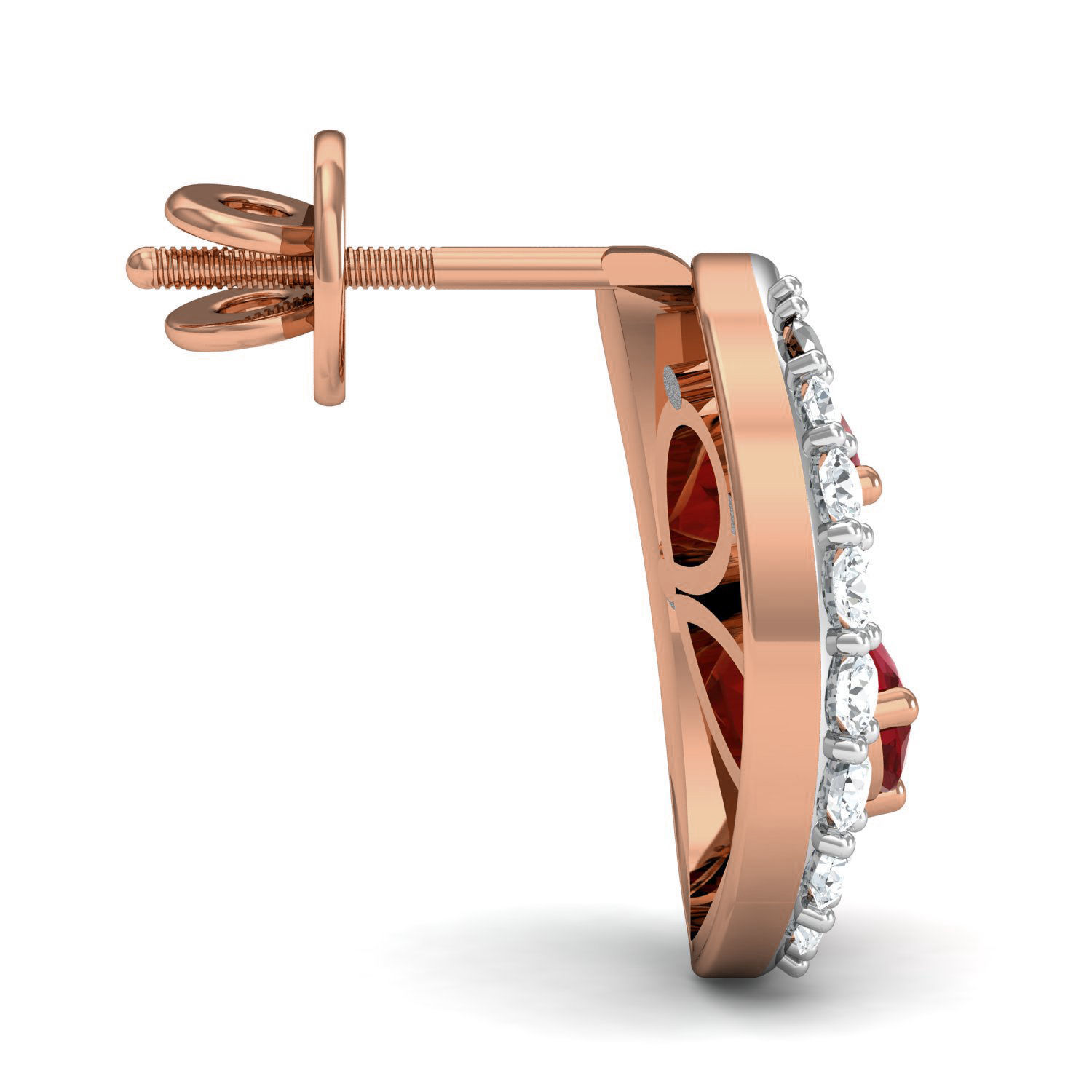 Women ring earrings pendant 3dm stl render detail 3D print model_7