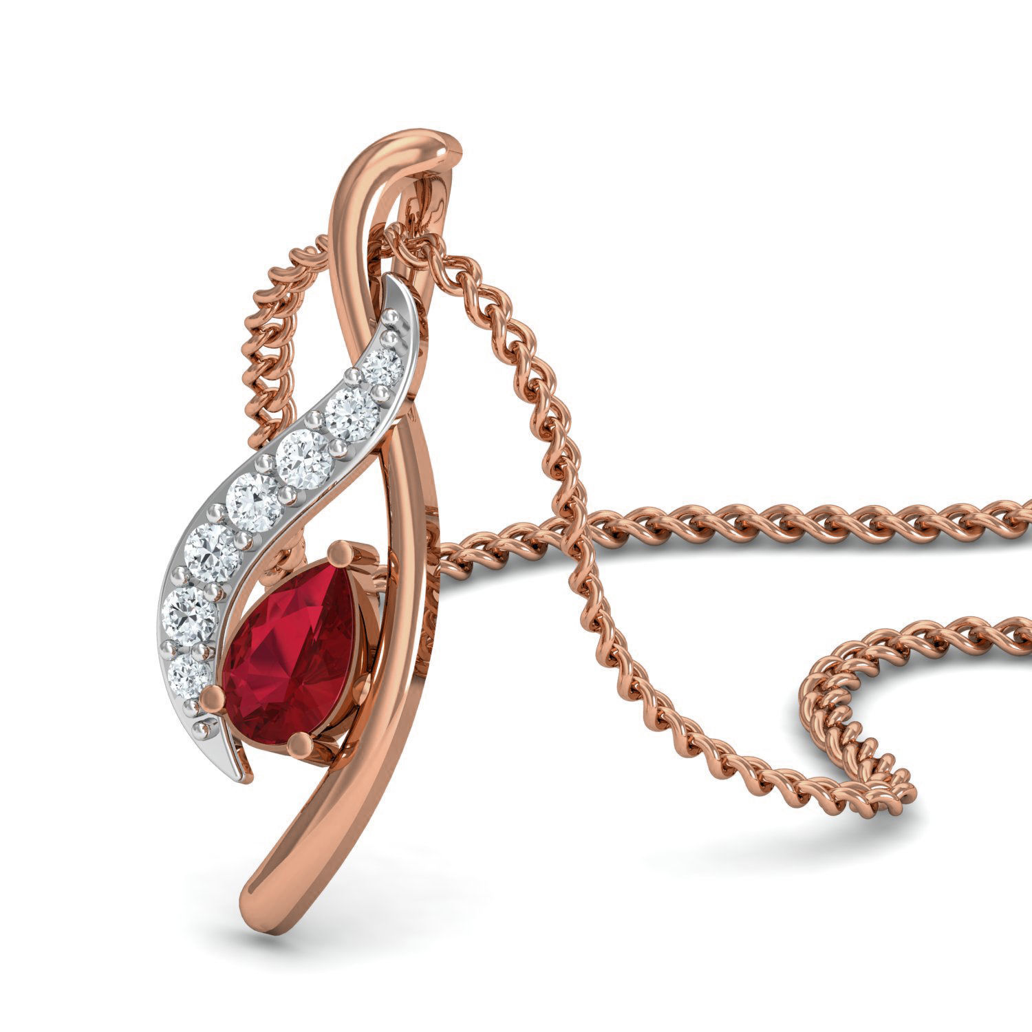 Women ring earrings pendant 3dm stl render detail 3D print model_4