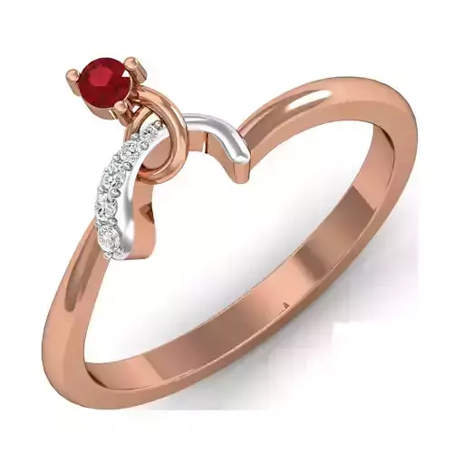Women ring earrings pendant 3dm stl render detail 3D print model