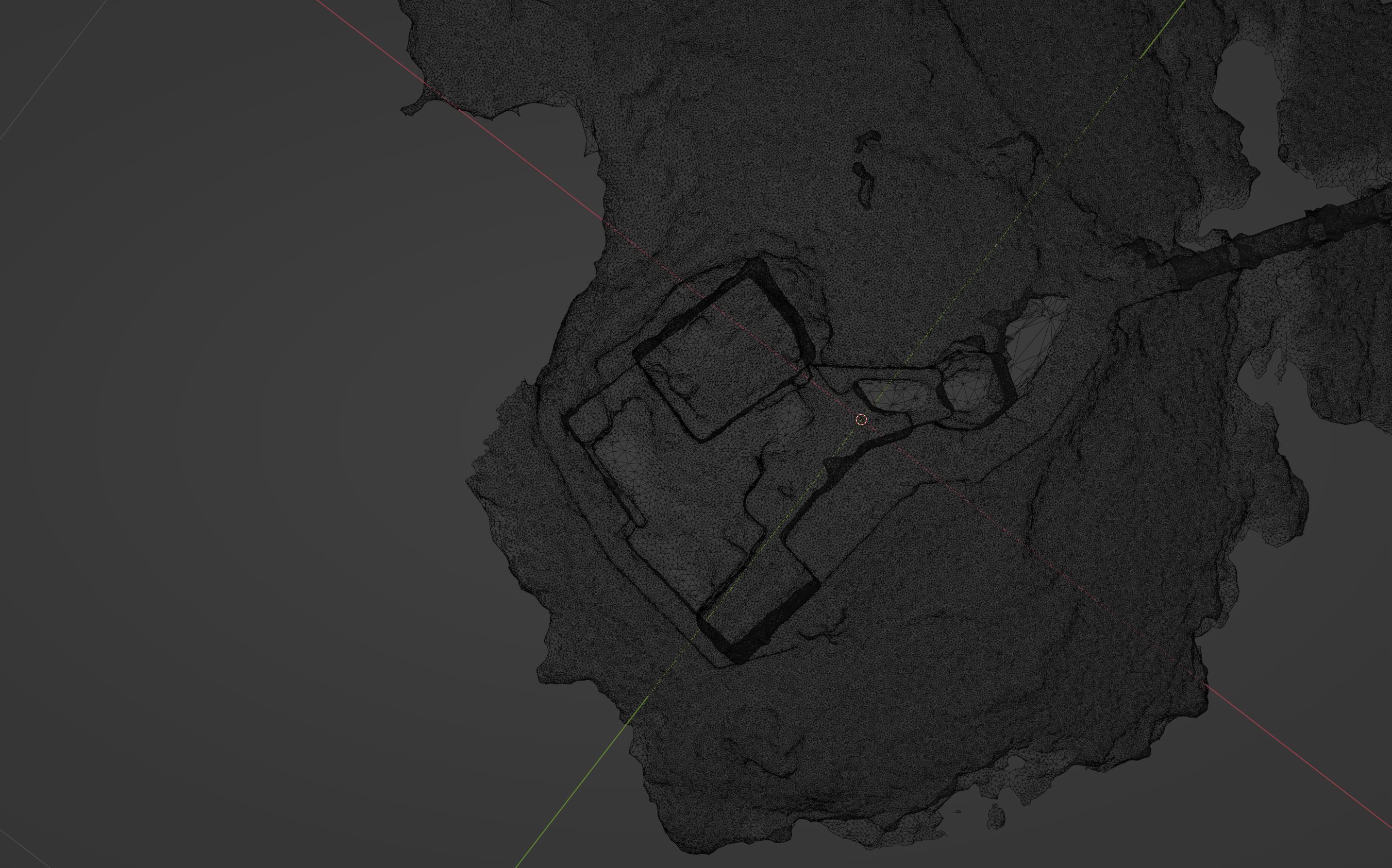 Photoscanned Scottish Castle 3D model_13