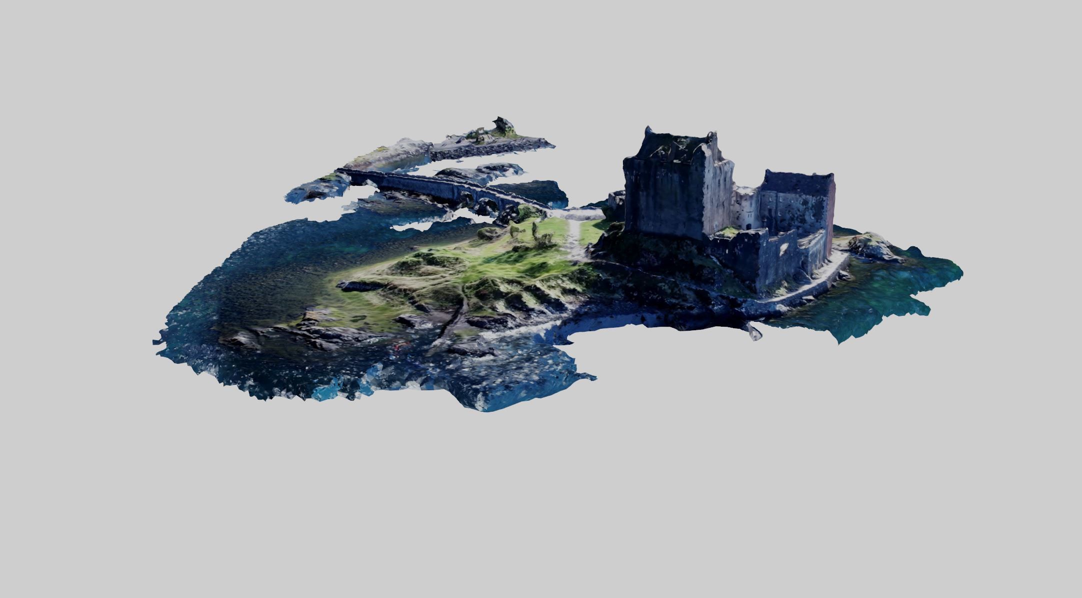 Photoscanned Scottish Castle 3D model_8