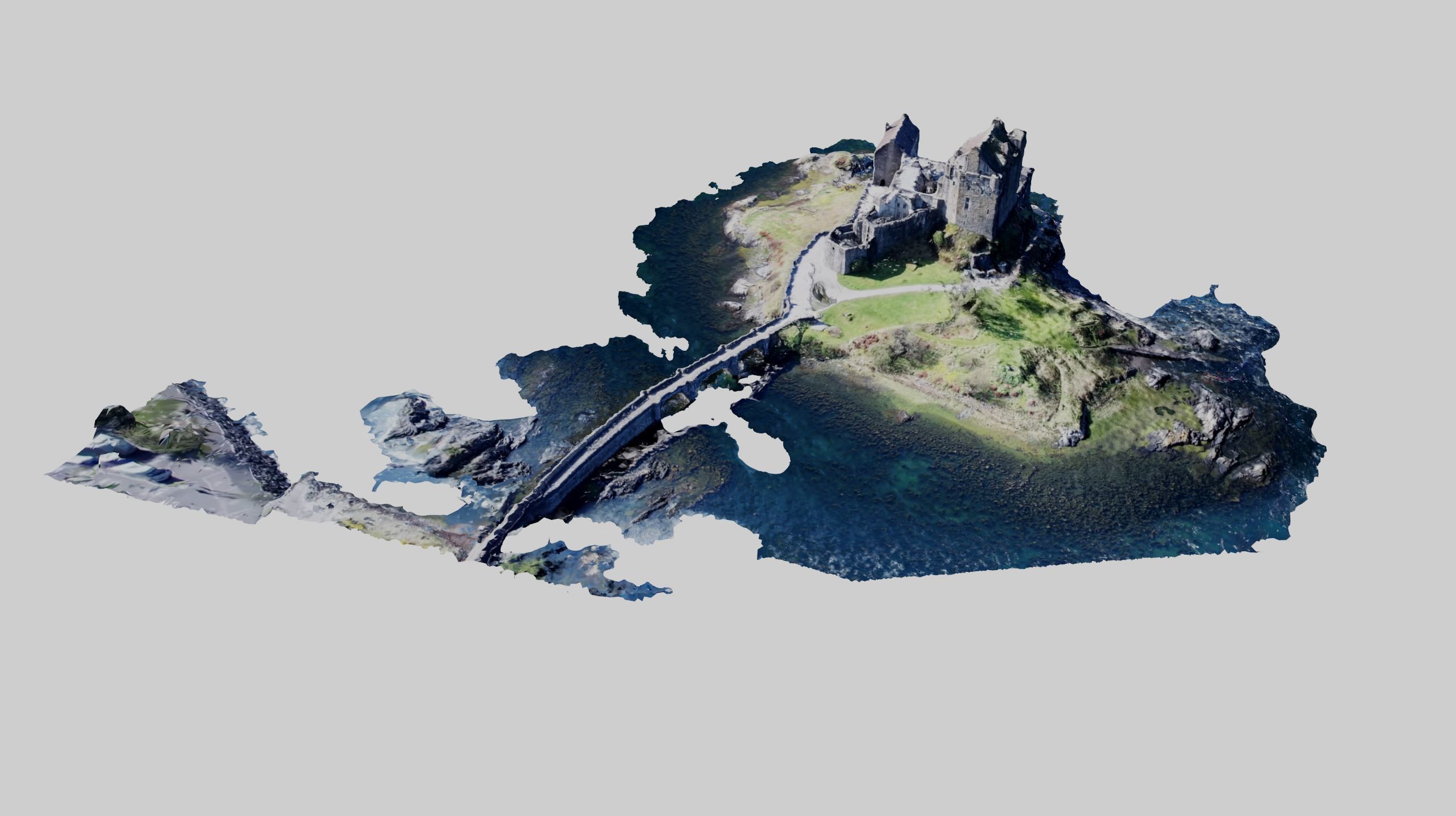 Photoscanned Scottish Castle 3D model_2