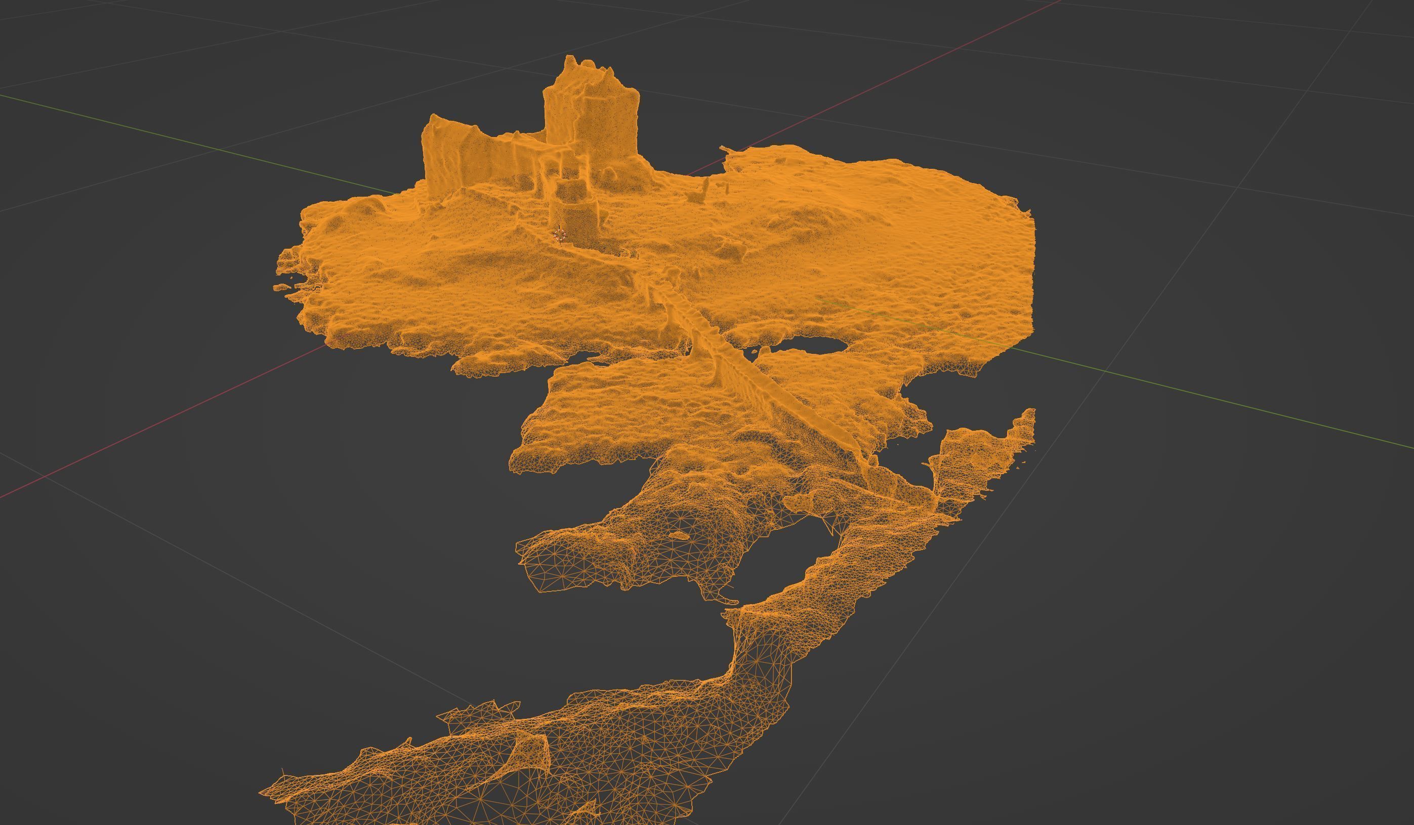 Photoscanned Scottish Castle 3D model_14