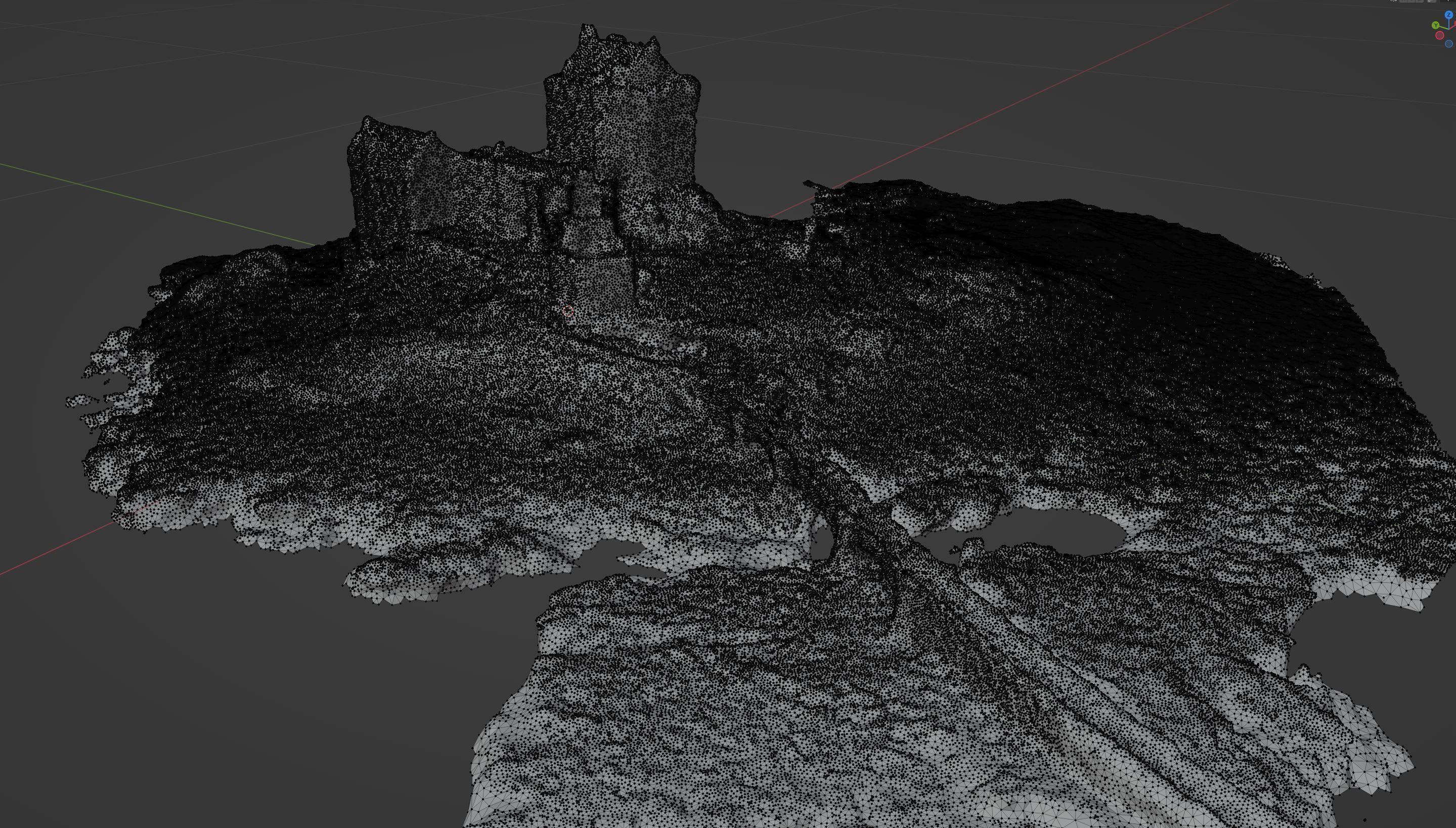 Photoscanned Scottish Castle 3D model_10