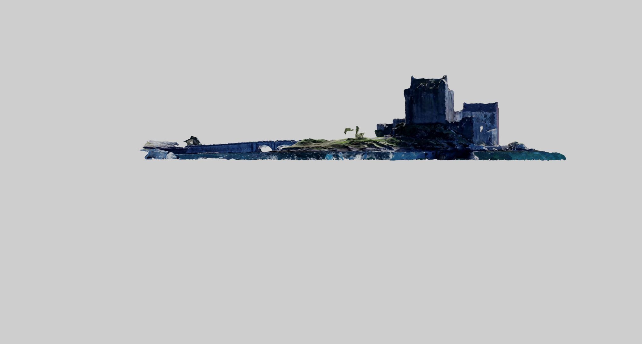Photoscanned Scottish Castle 3D model_9