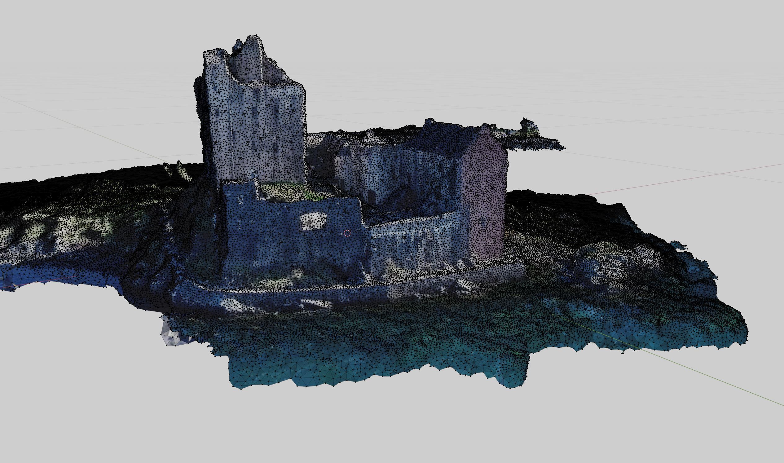 Photoscanned Scottish Castle 3D model_11