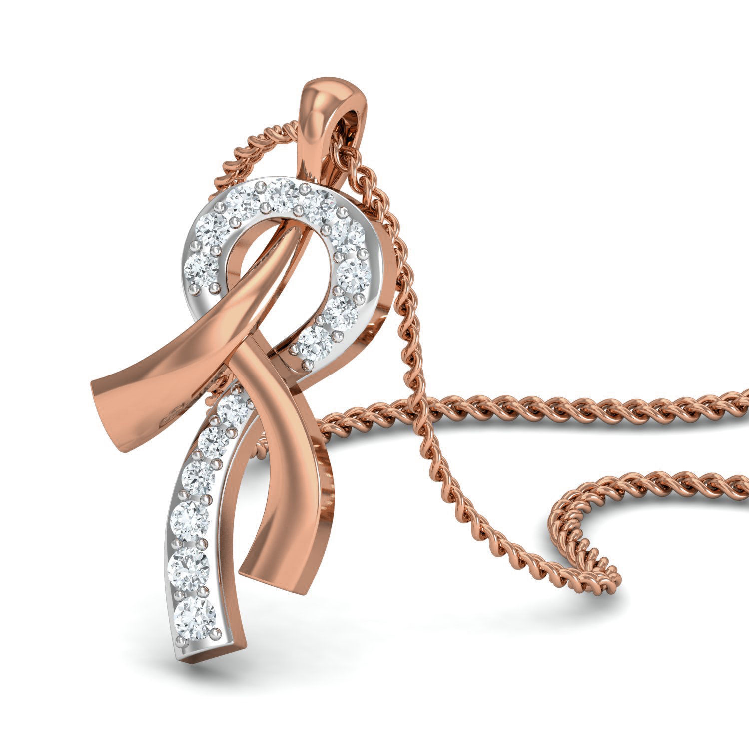 Women ring earrings pendant 3dm stl render detail 3D print model_4