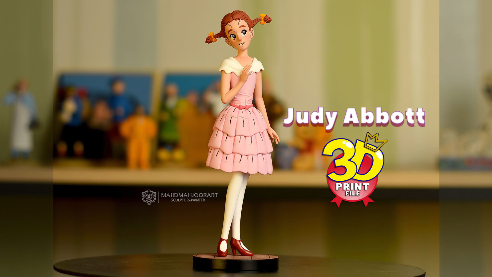 Judy Abbott - 3D Print Model-Ready for 3D print 3D print model_4