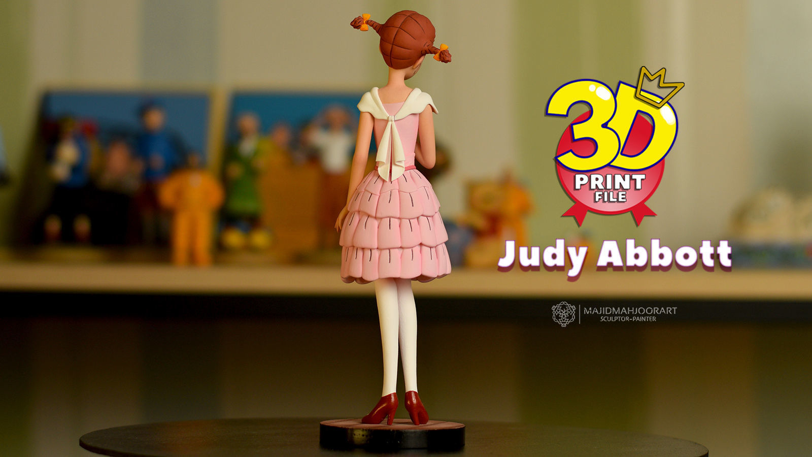 Judy Abbott - 3D Print Model-Ready for 3D print 3D print model_6