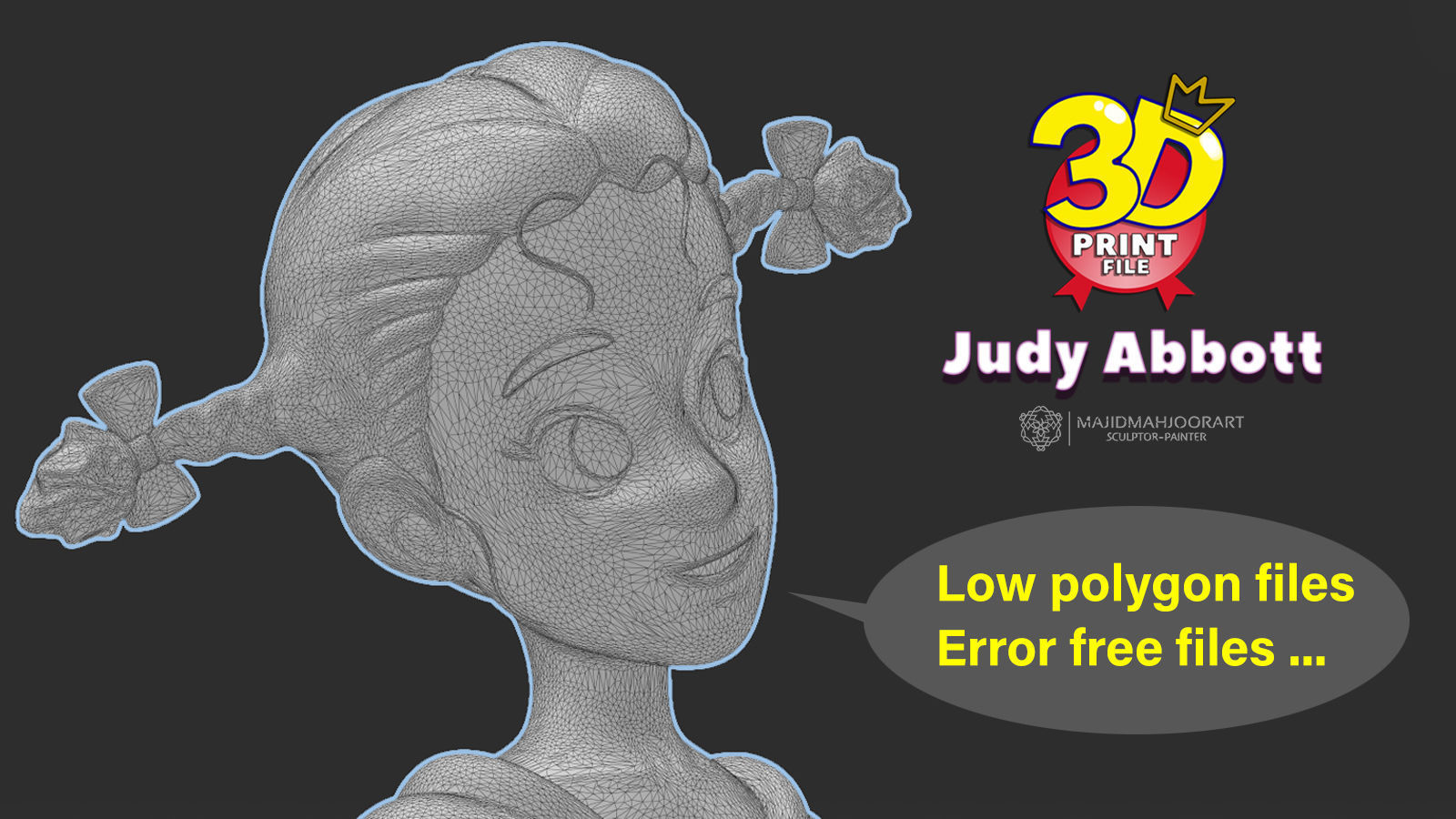 Judy Abbott - 3D Print Model-Ready for 3D print 3D print model_13