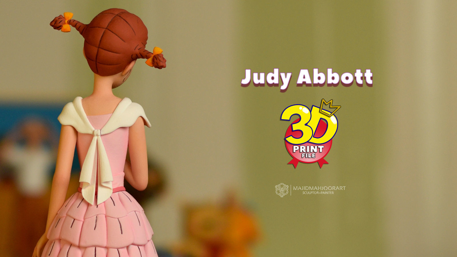 Judy Abbott - 3D Print Model-Ready for 3D print 3D print model_5
