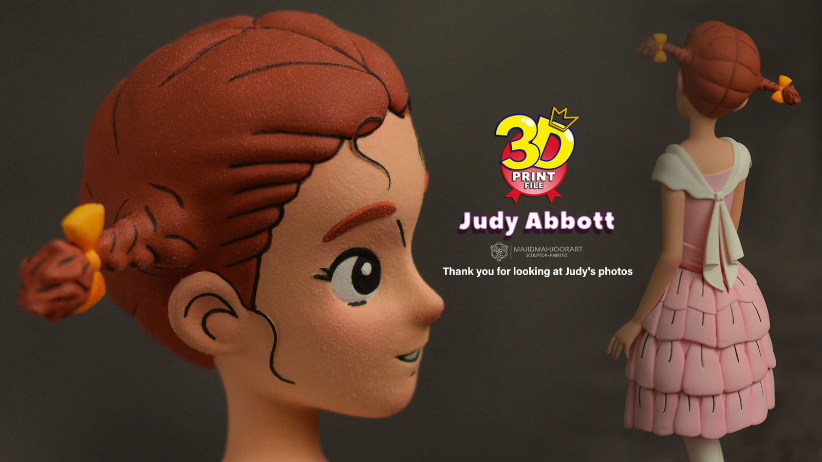 Judy Abbott - 3D Print Model-Ready for 3D print 3D print model_17