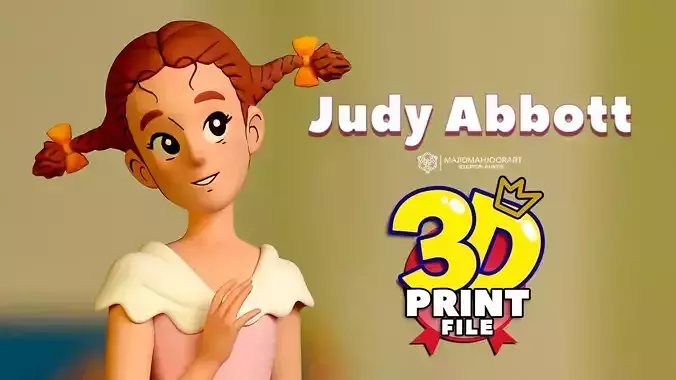 Judy Abbott - 3D Print Model-Ready for 3D print 3D print model