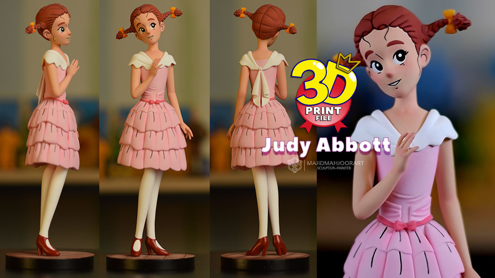 Judy Abbott - 3D Print Model-Ready for 3D print 3D print model_11