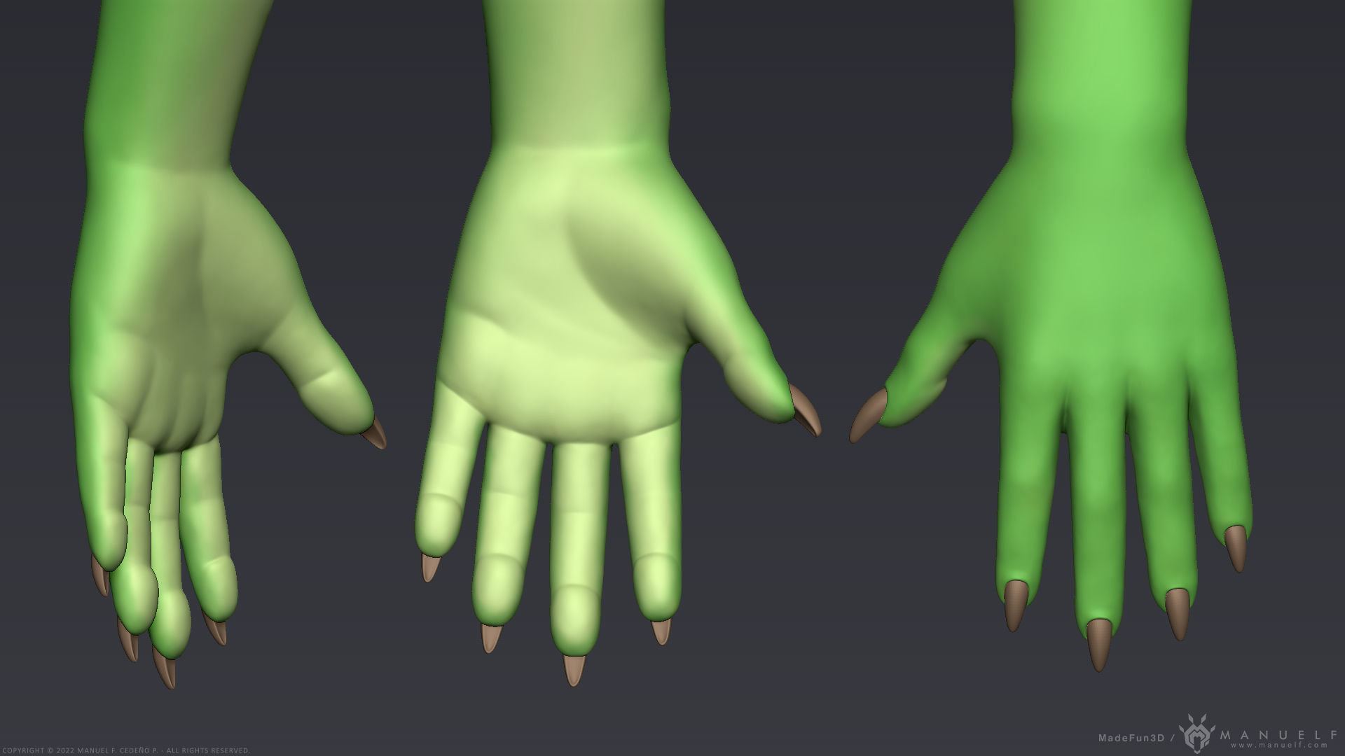 Furry Scalie Lizard Girl 3D model_23