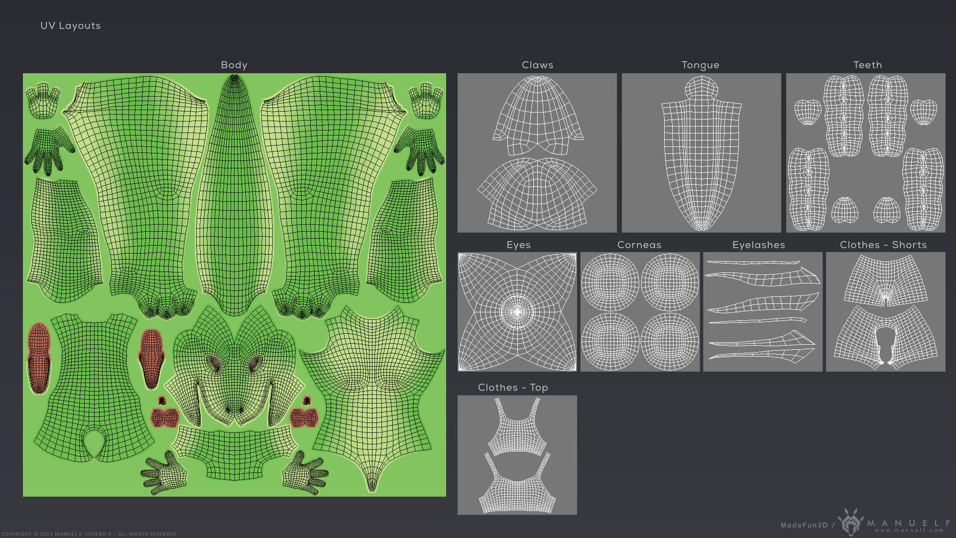 Furry Scalie Lizard Girl 3D model_34