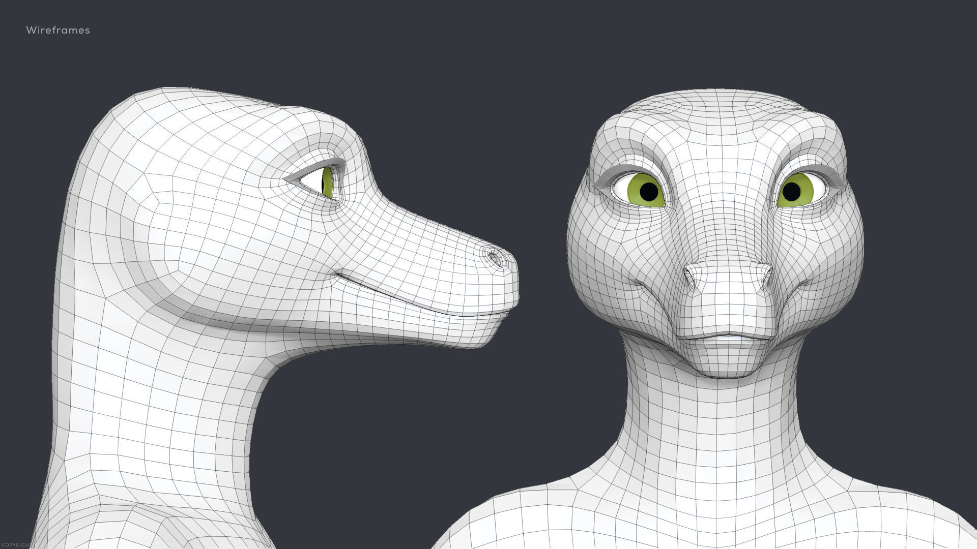 Furry Scalie Lizard Girl 3D model_29