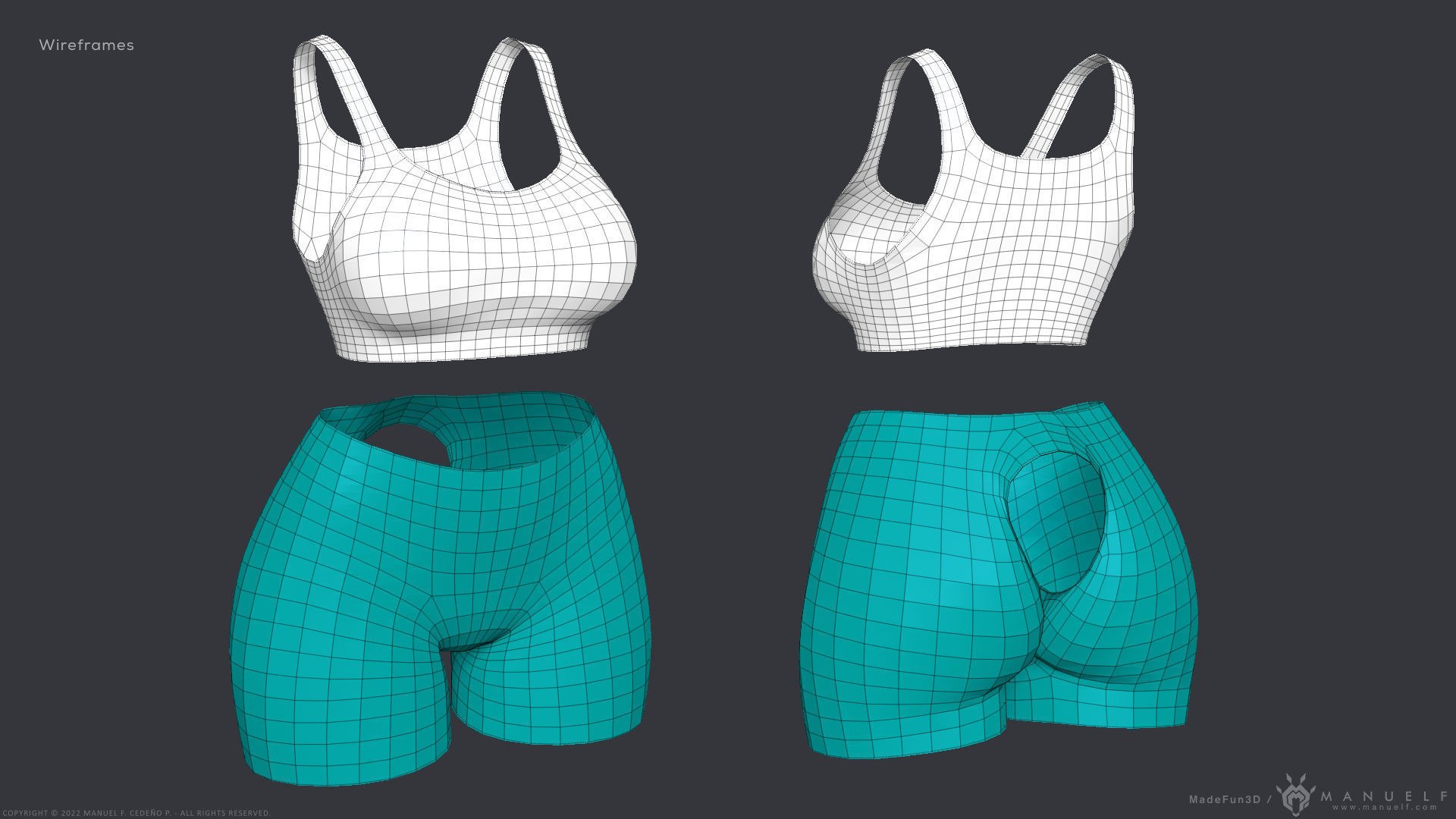 Furry Scalie Lizard Girl 3D model_32