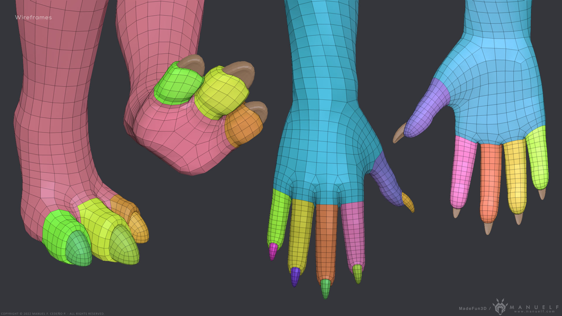 Furry Scalie Lizard Girl 3D model_31