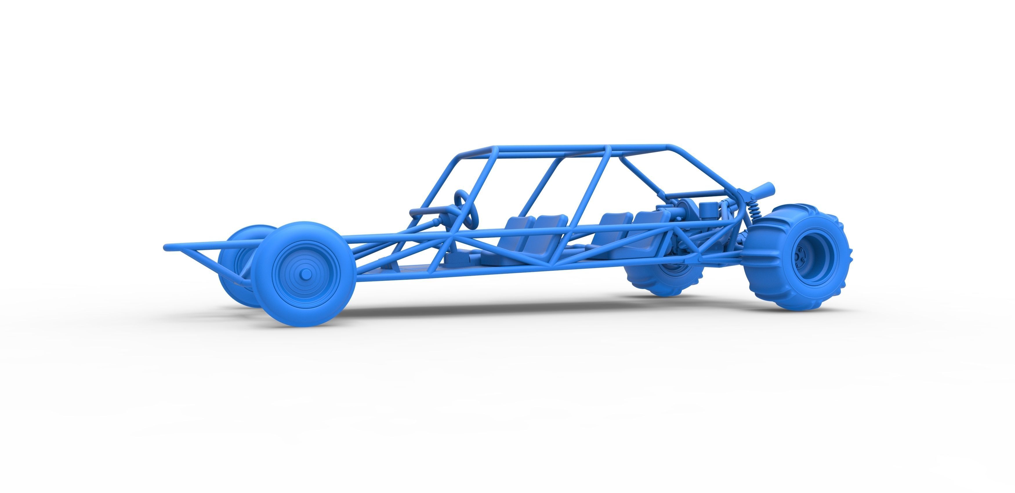Old school Sand Rail buggy Version 3 Scale 1 to 25 3D print model_15