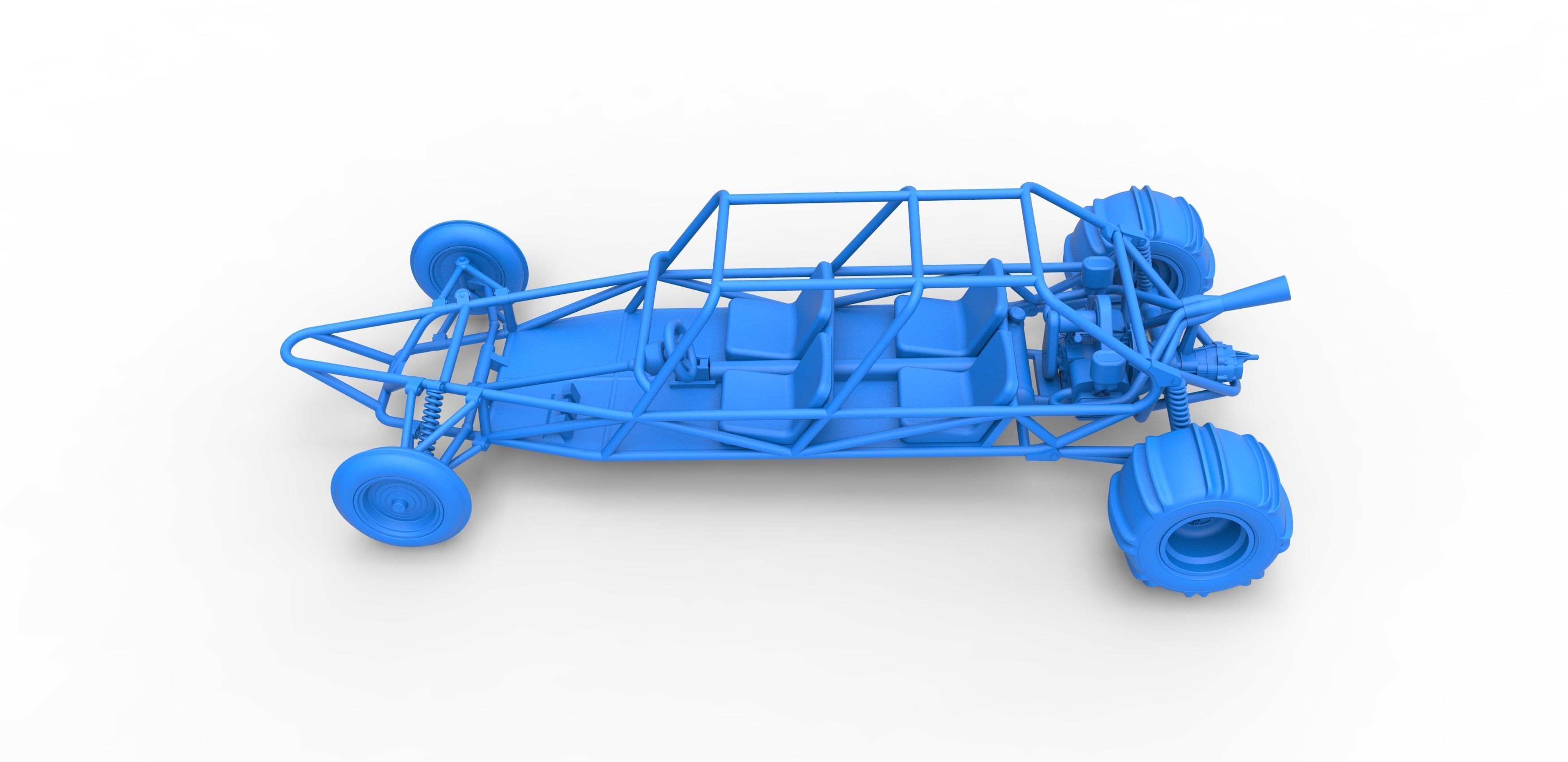 Old school Sand Rail buggy Version 3 Scale 1 to 25 3D print model_21