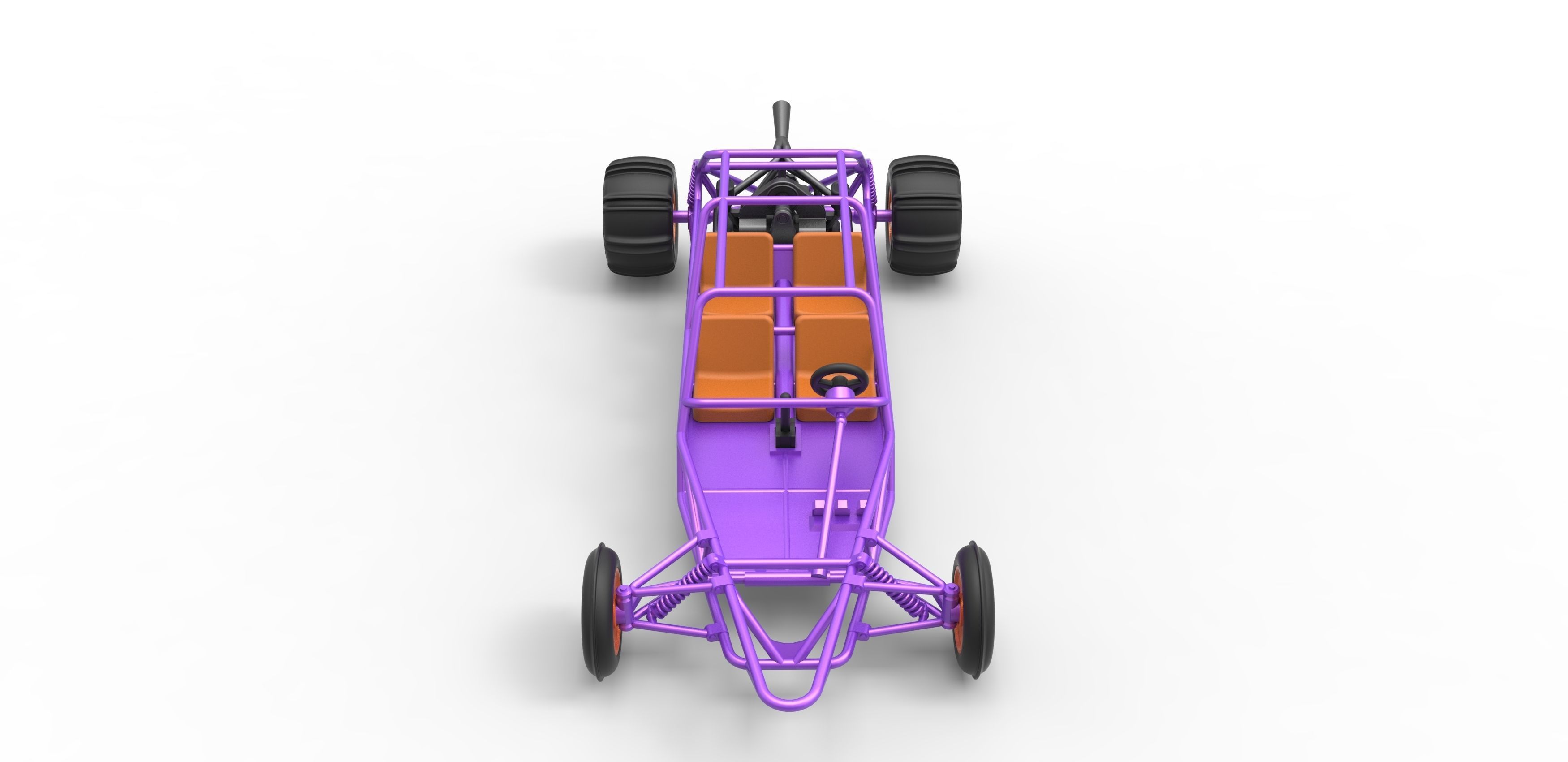 Old school Sand Rail buggy Version 3 Scale 1 to 25 3D print model_5