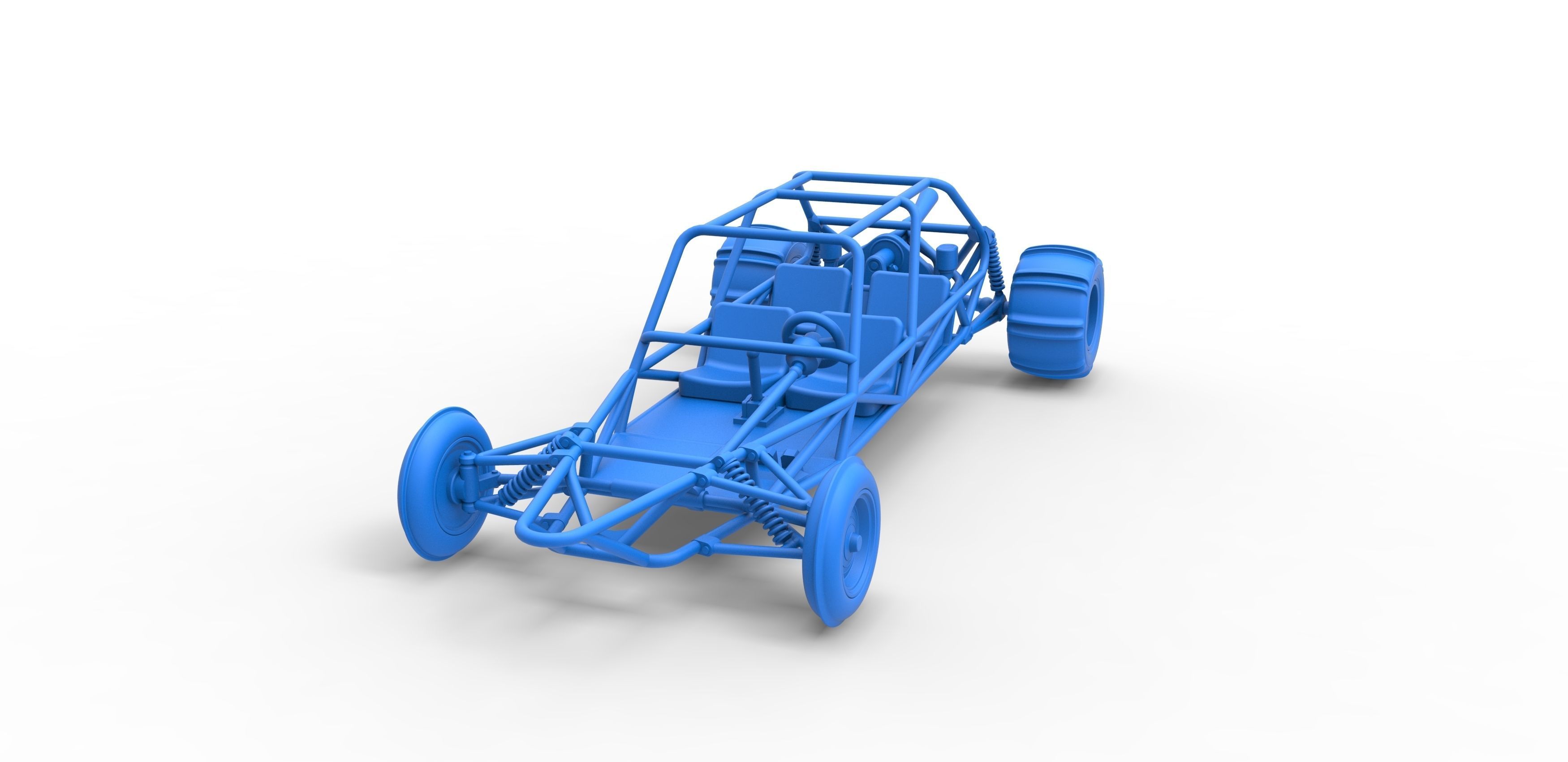 Old school Sand Rail buggy Version 3 Scale 1 to 25 3D print model_16