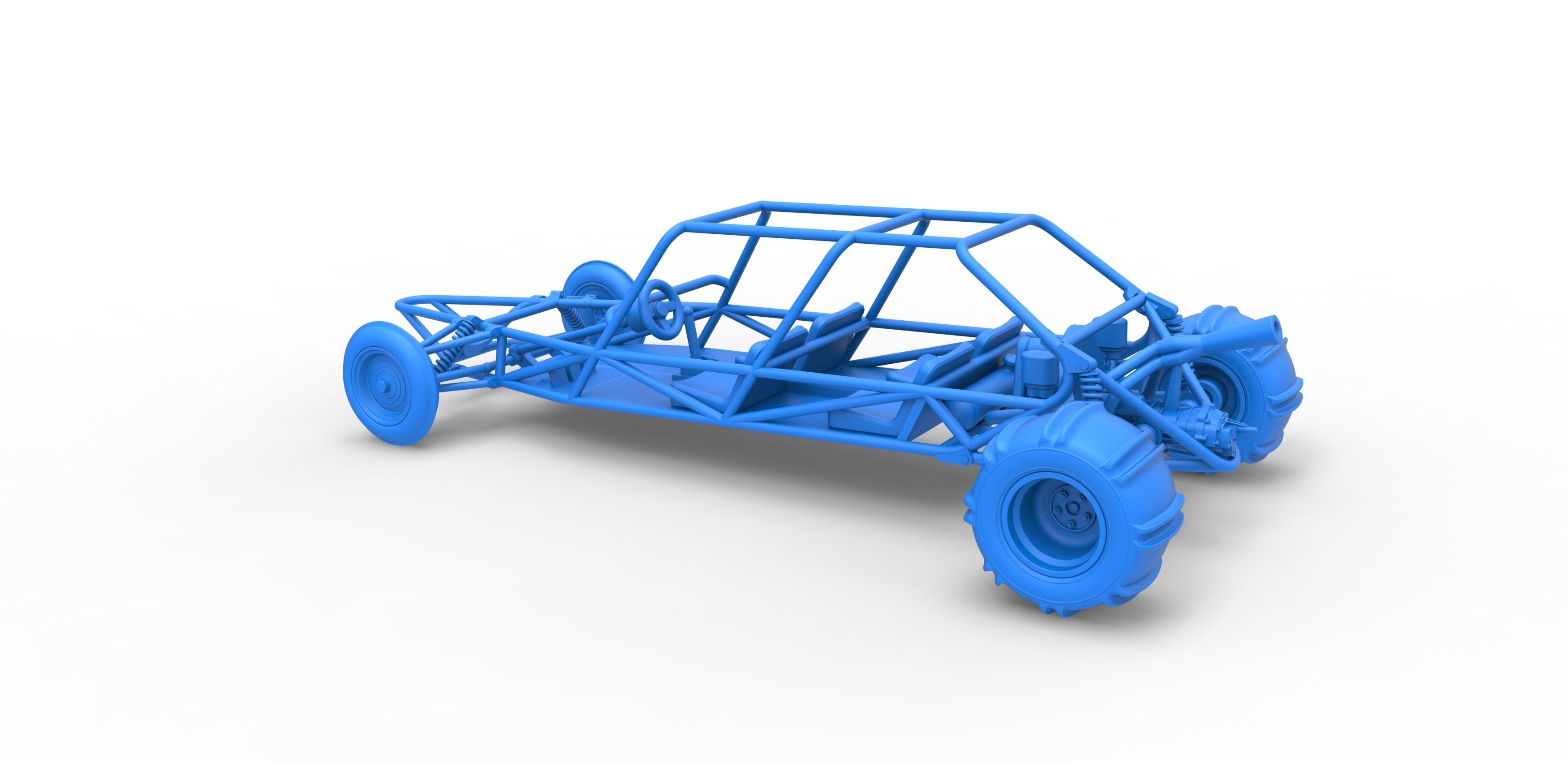 Old school Sand Rail buggy Version 3 Scale 1 to 25 3D print model_23