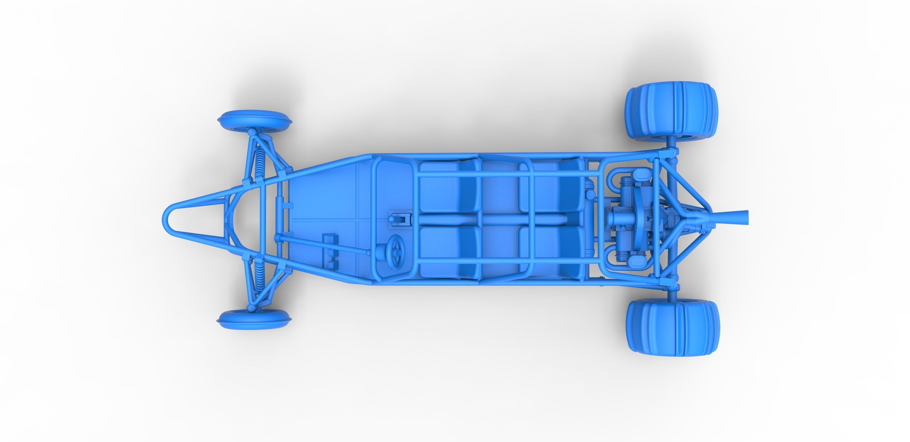 Old school Sand Rail buggy Version 3 Scale 1 to 25 3D print model_22