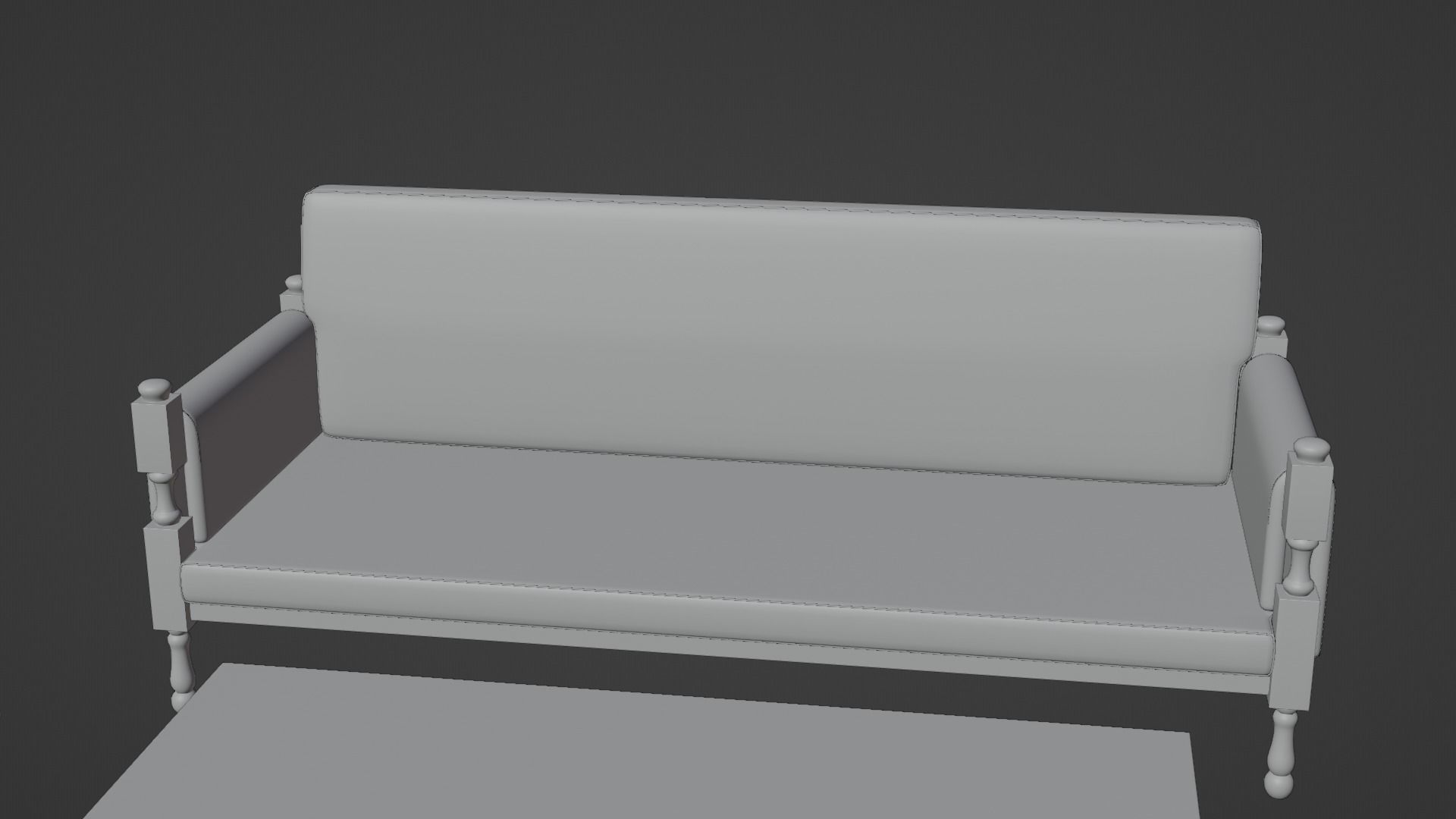 Chair Sofa and Table 3D model_5