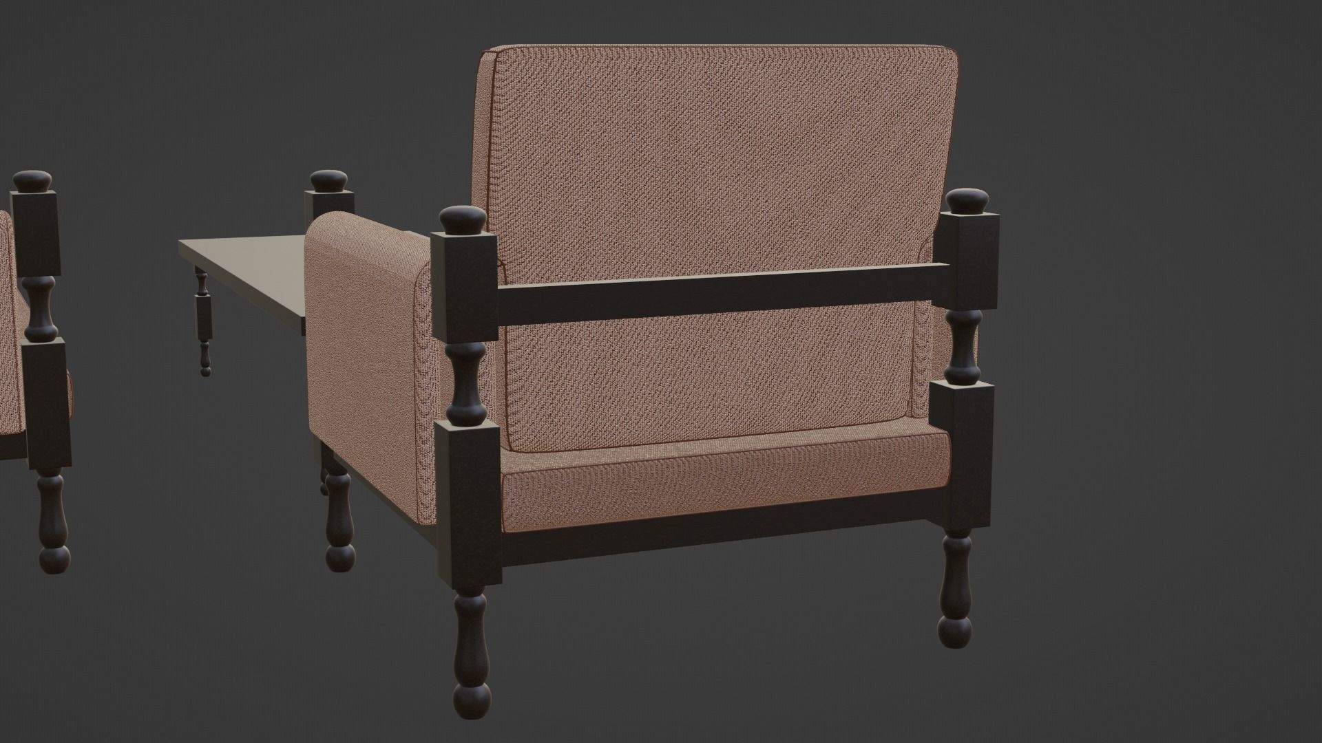 Chair Sofa and Table 3D model_22