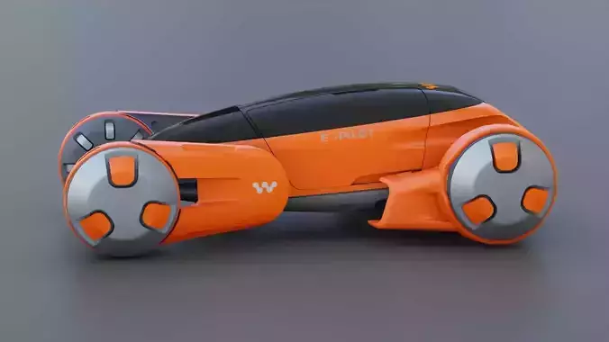 ORBIT VEHICLE RIGGED 3D model ORBIT VEHICLE RIGGED 3D model