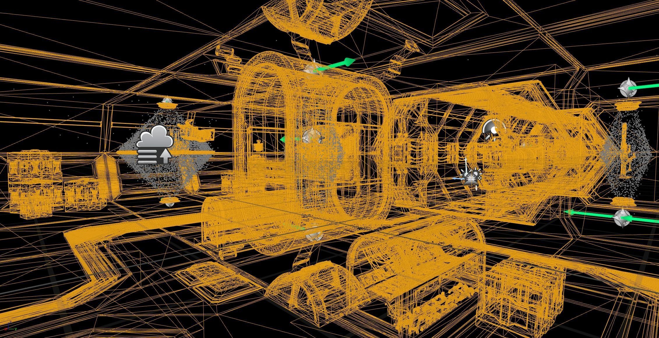 Sci-fi Interior Scene Low-poly 3D model_14