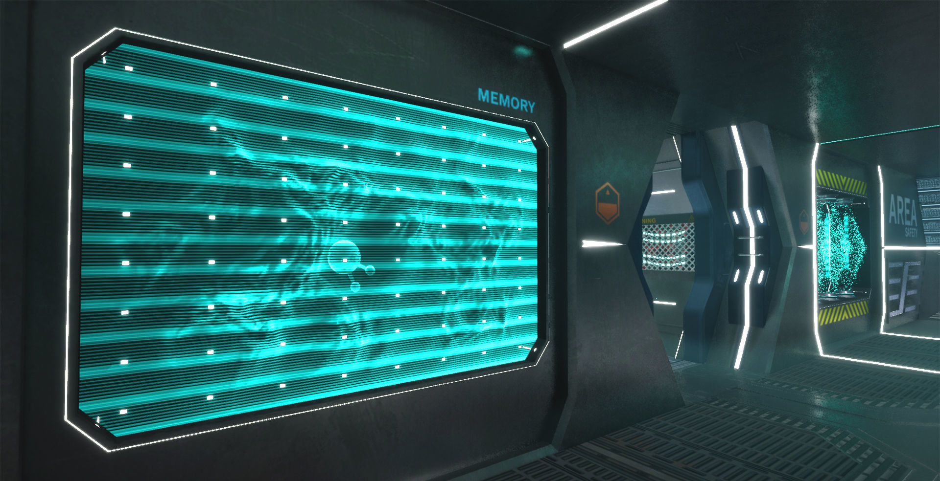 Sci-fi Interior Scene Low-poly 3D model_6