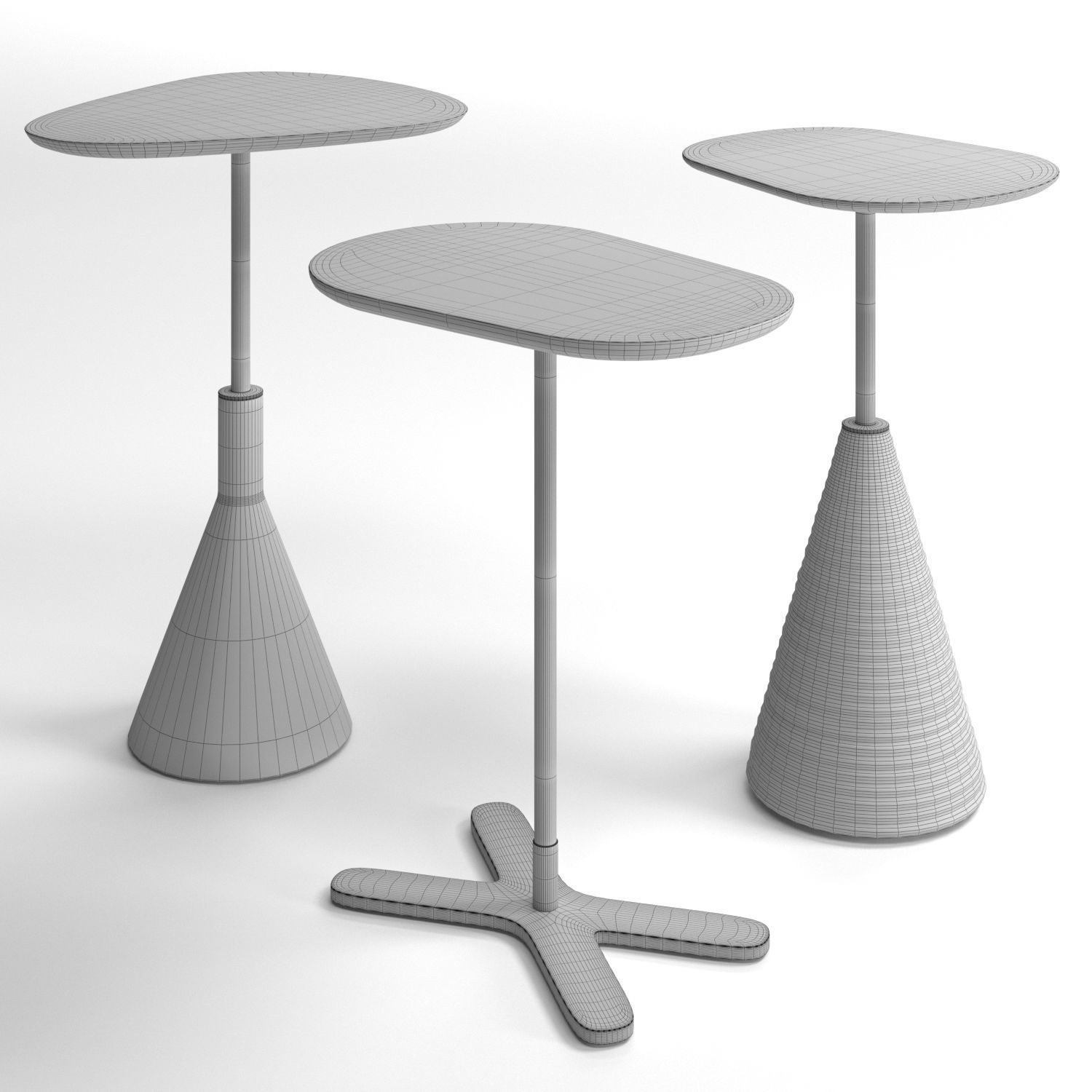 Tables Pebbles 3D model_4