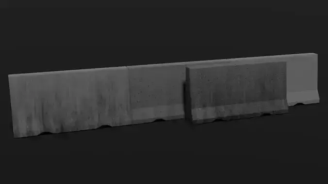 Street Concrete Barrier 