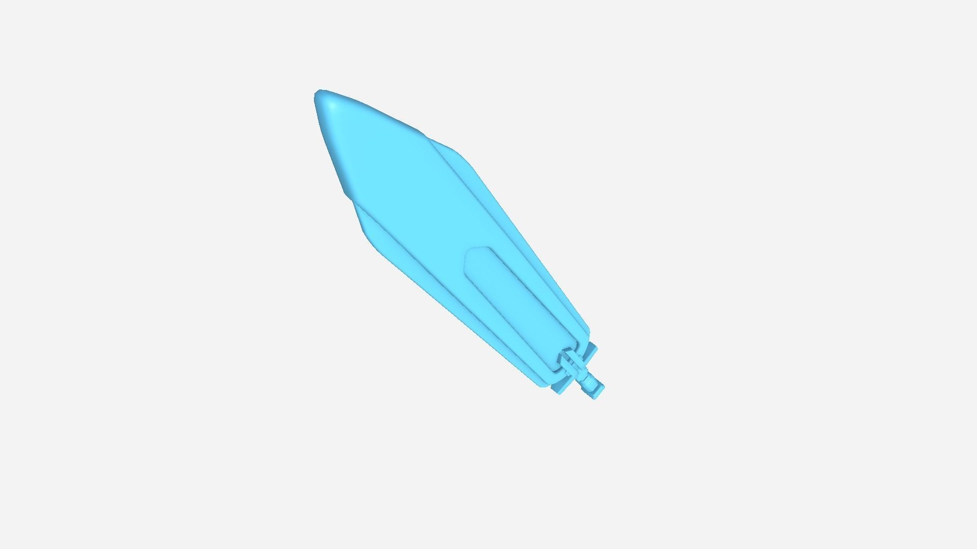 SciFi Sword B03 Black Green - Sci Fi Weapon Design Low-poly 3D model_9