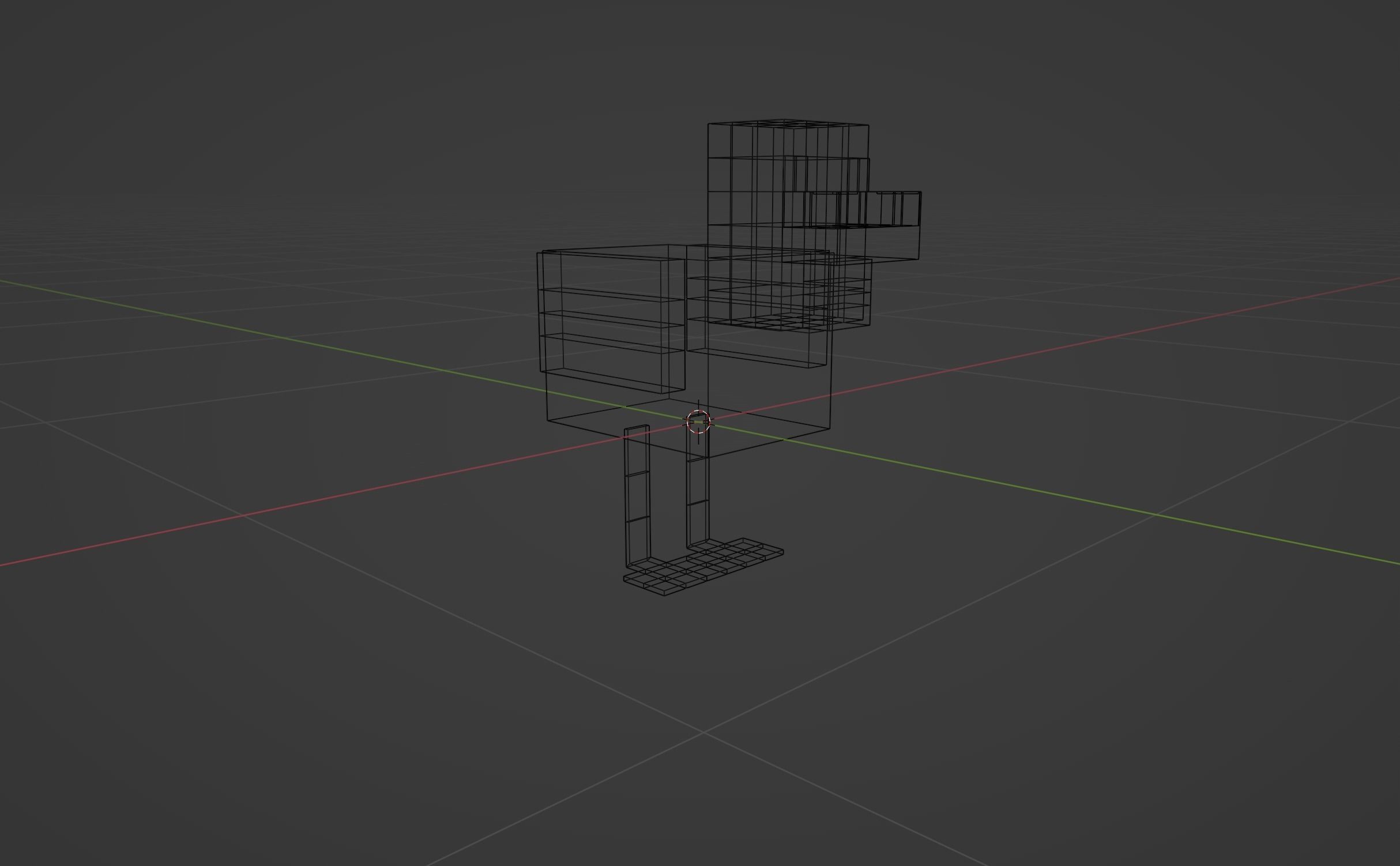 Minecraft chicken  Low-poly 3D model_5