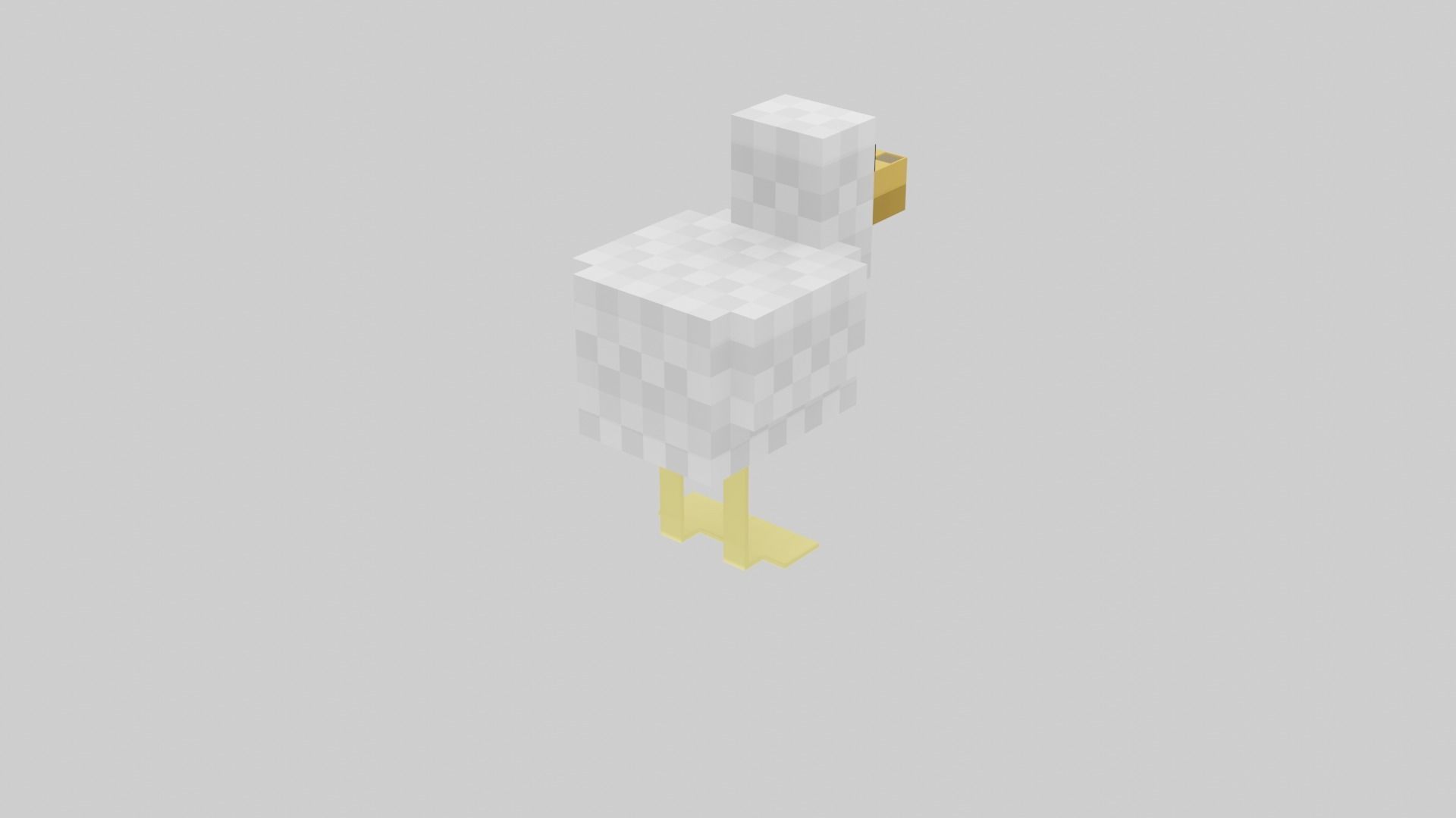 Minecraft chicken  Low-poly 3D model_27