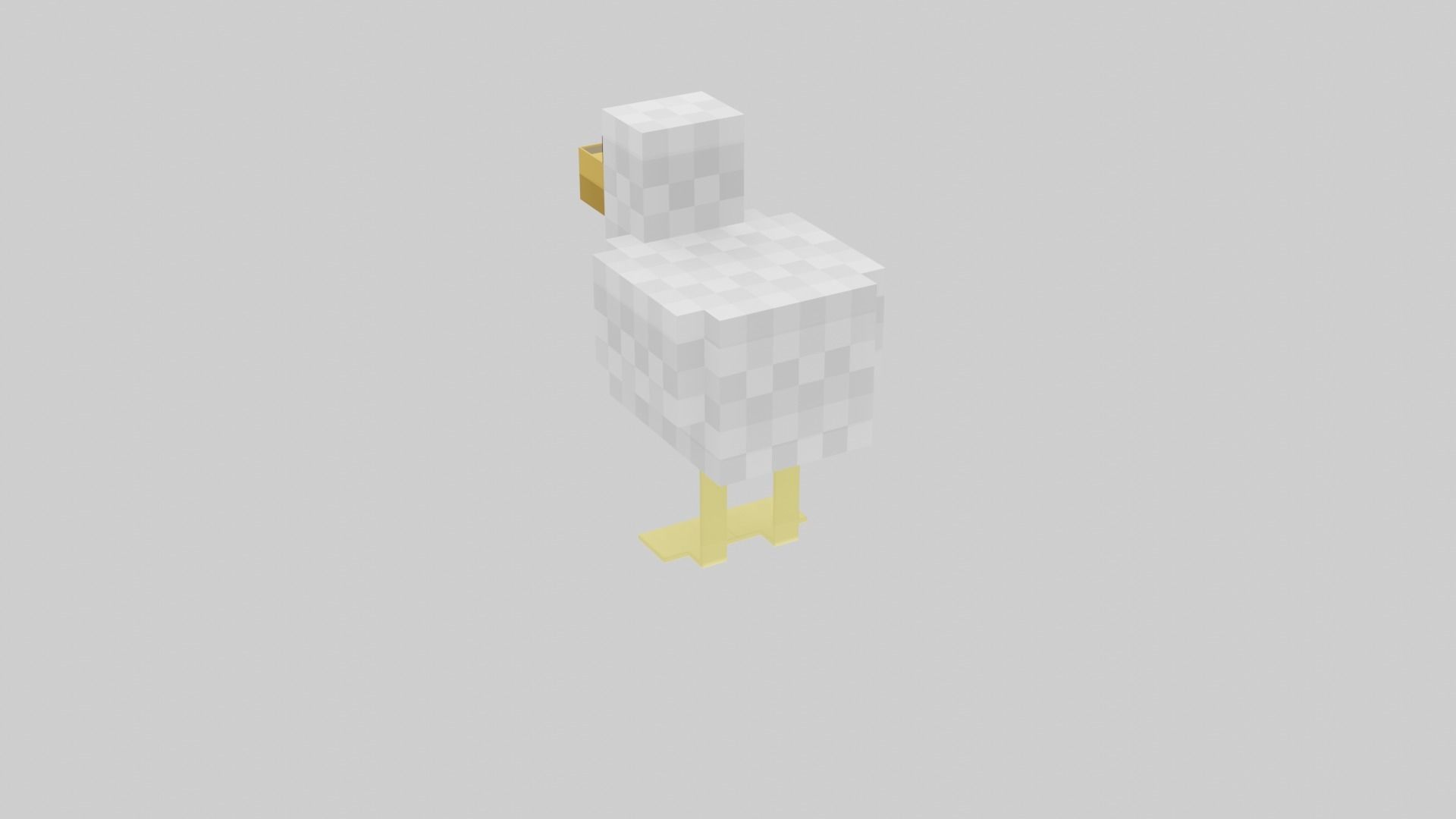 Minecraft chicken  Low-poly 3D model_30
