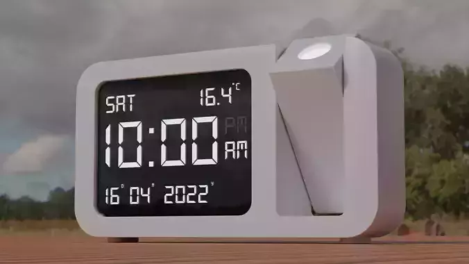 Digital Alarm Clock 3D model