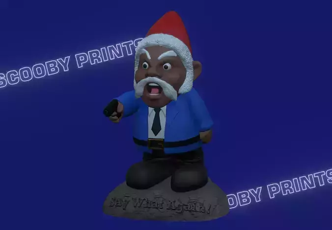 Samuel L Jackson Gnome from Pulp Fiction Fan Art 3D print model