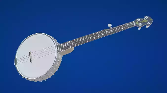 Banjo Low-poly 3D model