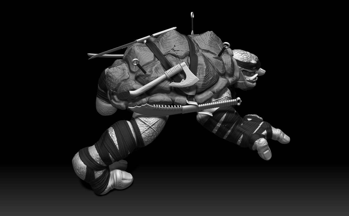 Tokka Foot Clan TMNT 3D print model_9