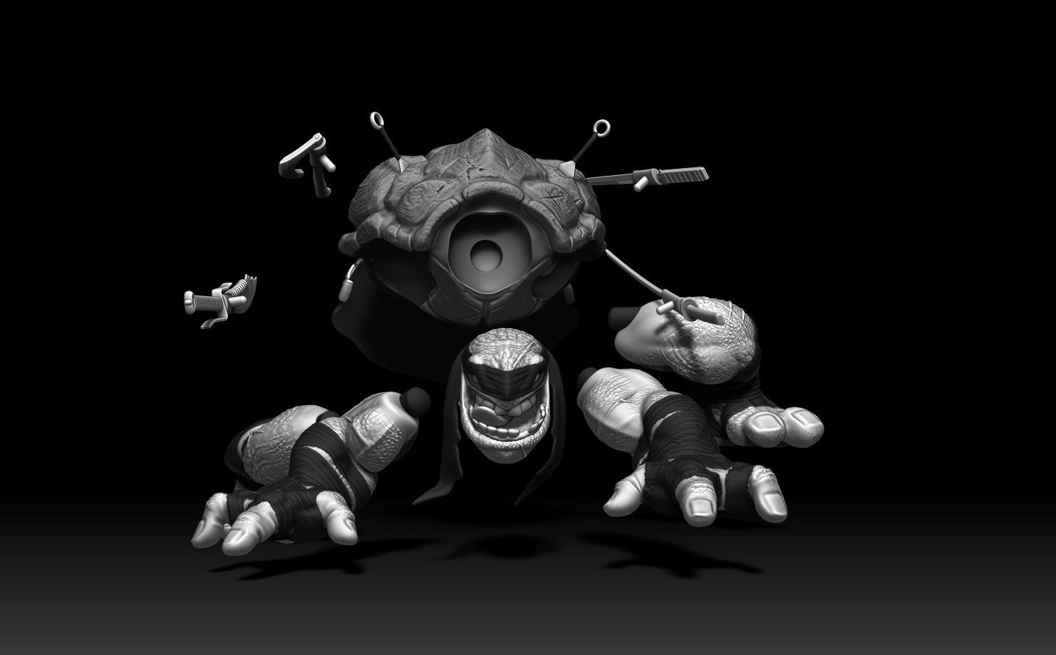 Tokka Foot Clan TMNT 3D print model_3